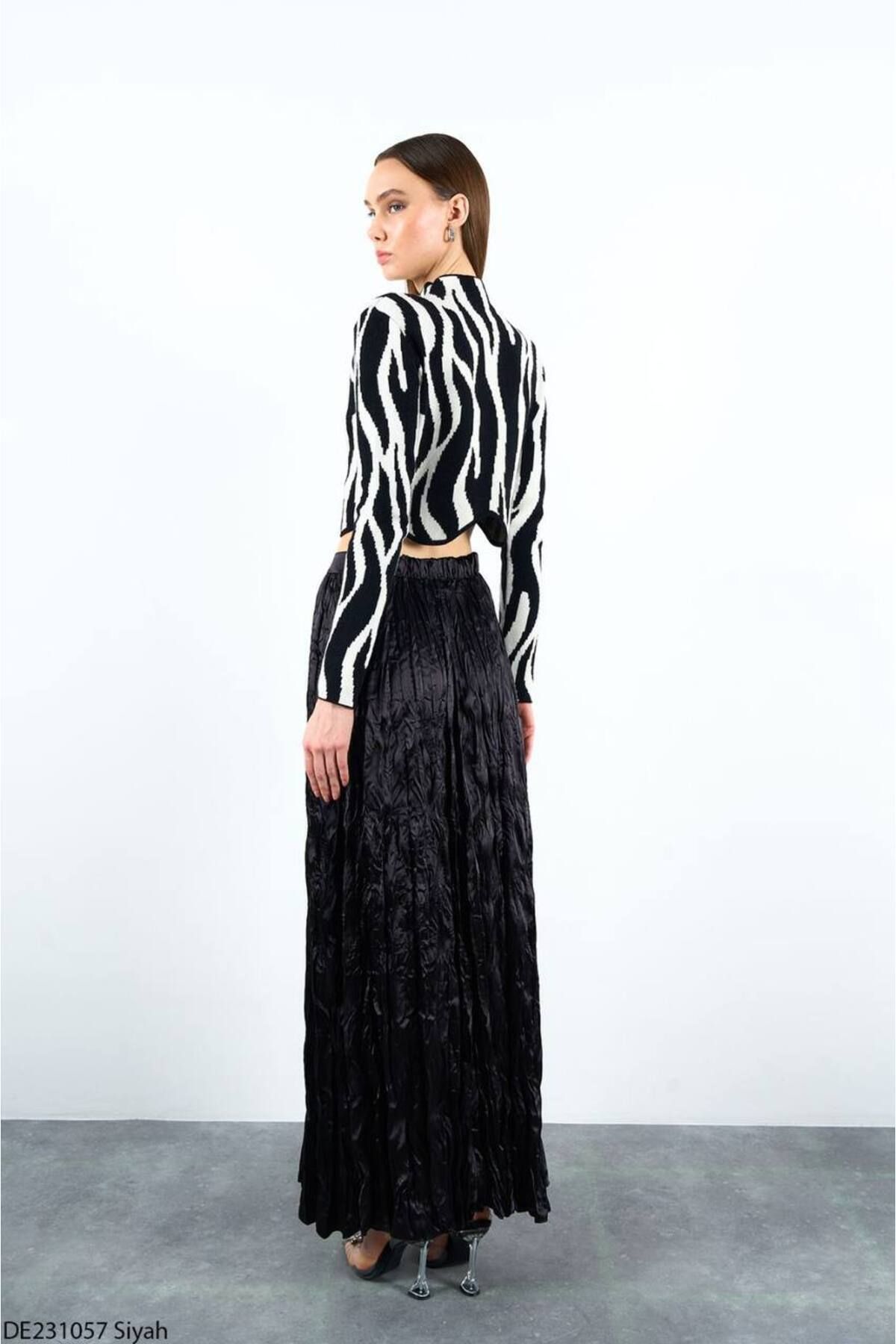 Full length zebra on sale skirt