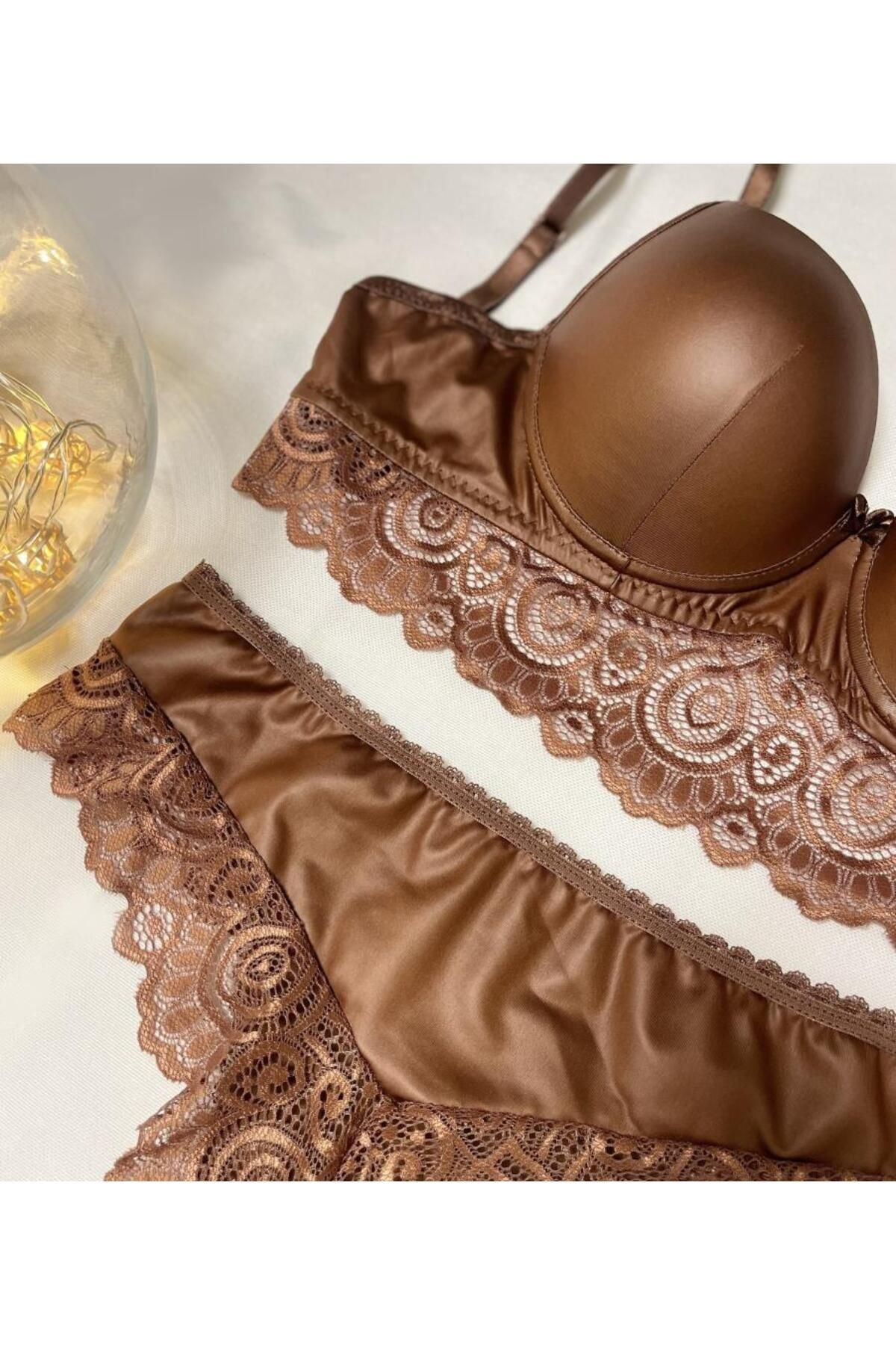 Betimoda-Set de sutien și chiloți push-up de lenjerie de damă 6