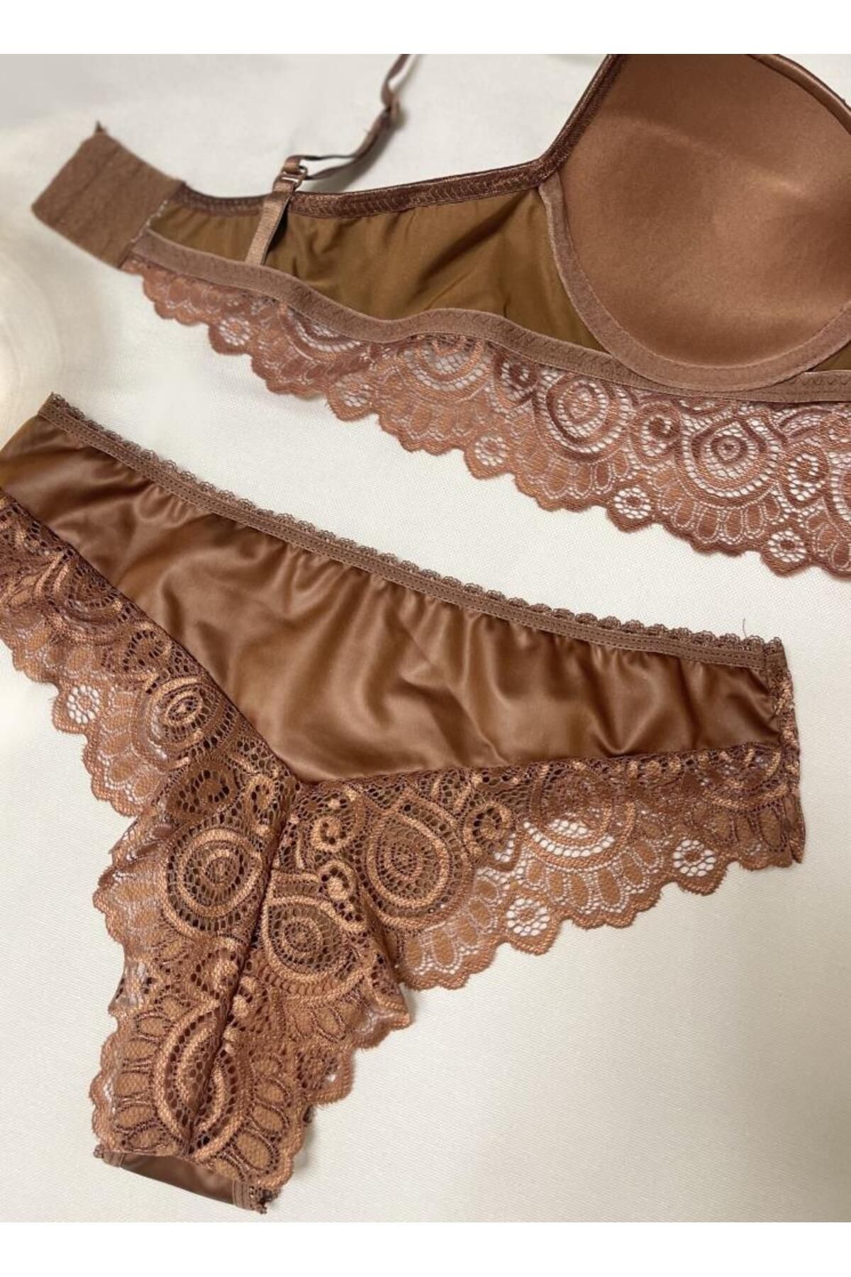 Betimoda-Set de sutien și chiloți push-up de lenjerie de damă 7