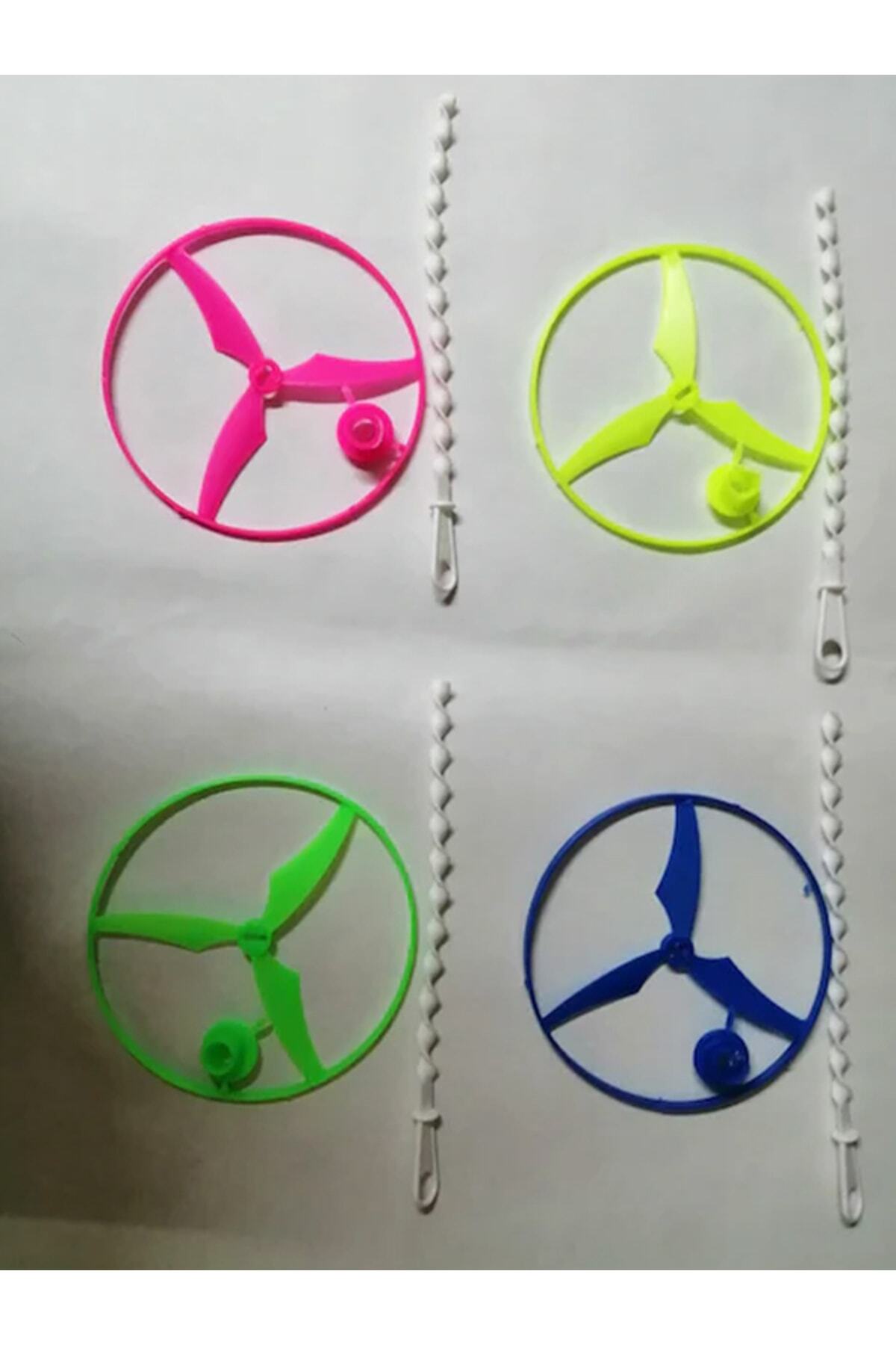 Nostaljik Uçan Ufo Fırıldak Ufo Uçan Daire Oyuncak Ufo 12 Adet 4