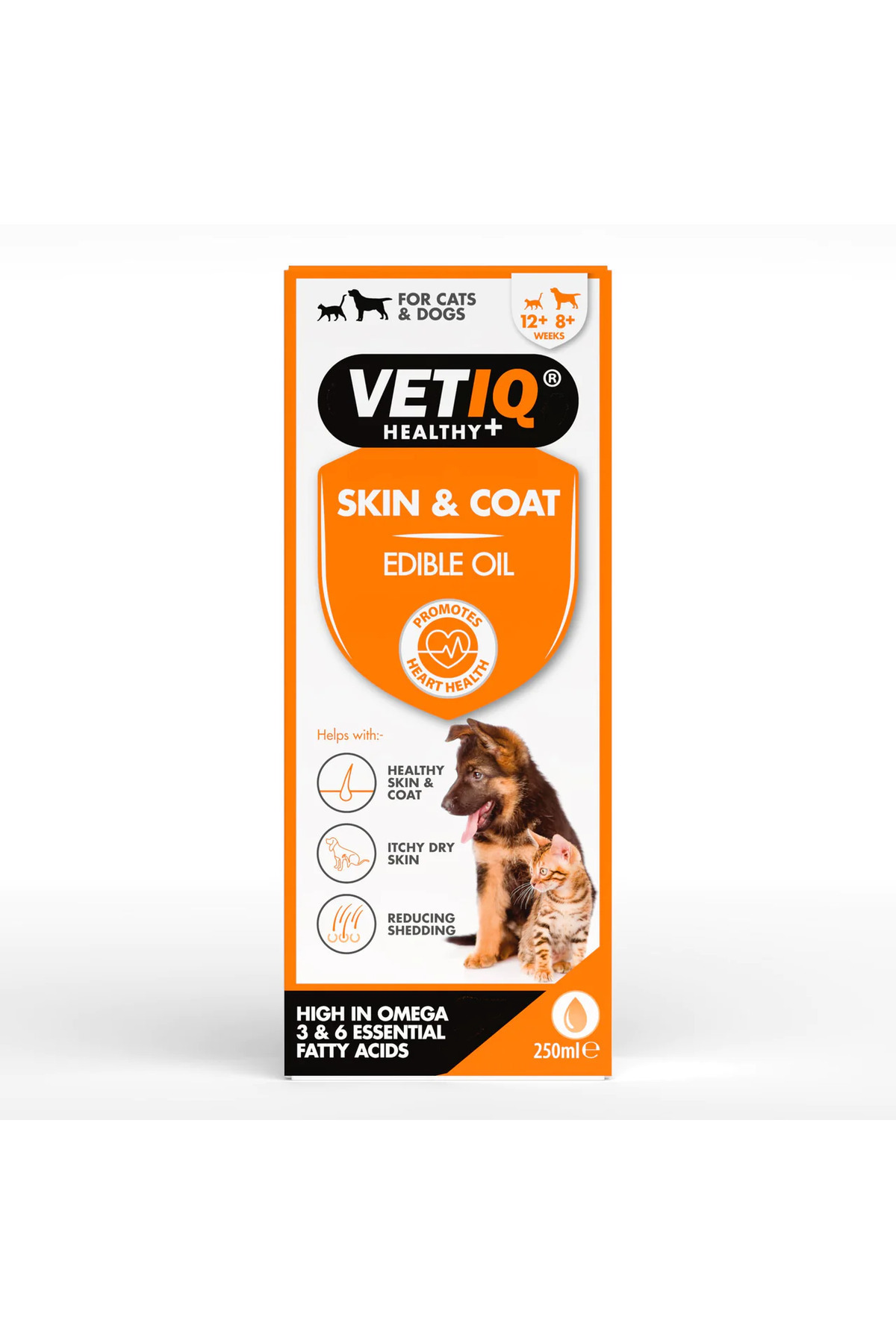 Vetiq Skin Coat Kedi Köpek Omega 3 Ve 6 Besin Takviyesi 250 Ml