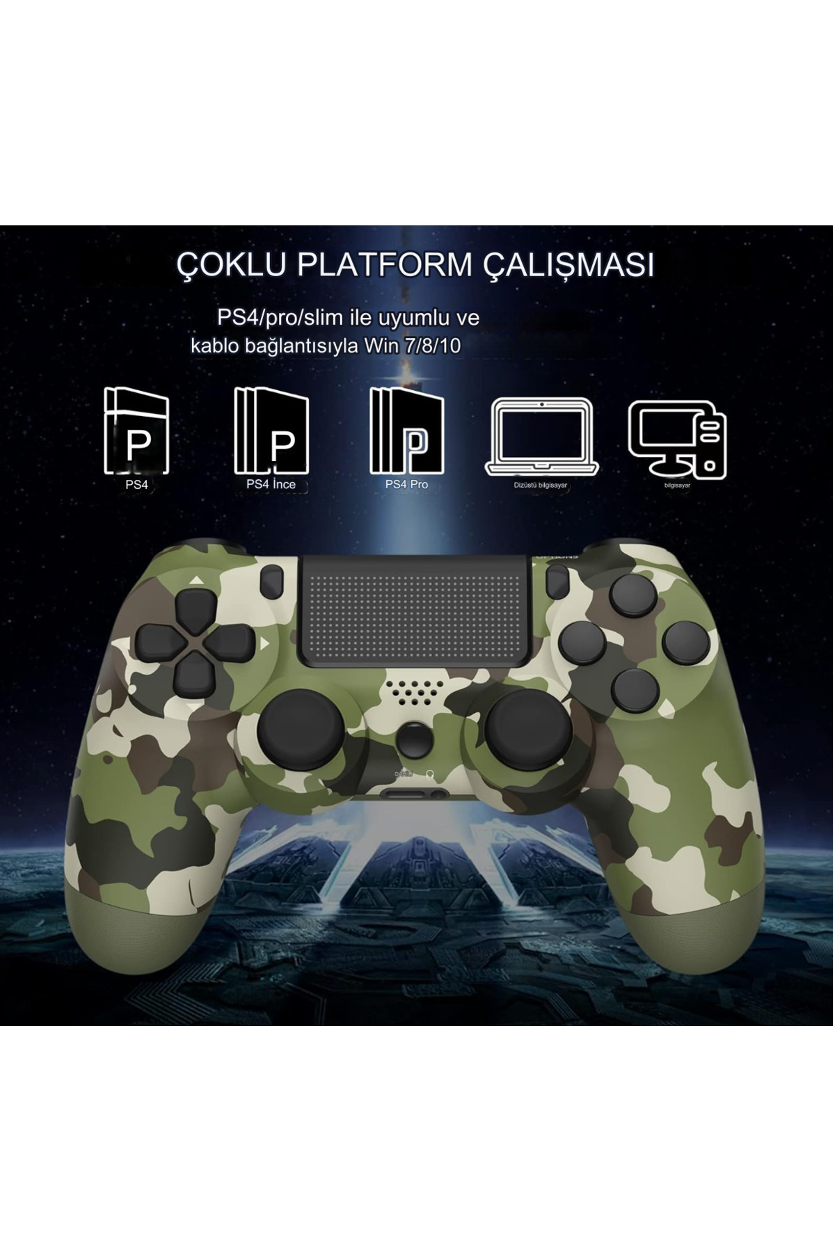 Yeni Nesil Kablosuz Oyun Kolu Playstation 4 Için Rgb Oyun Kolu 2