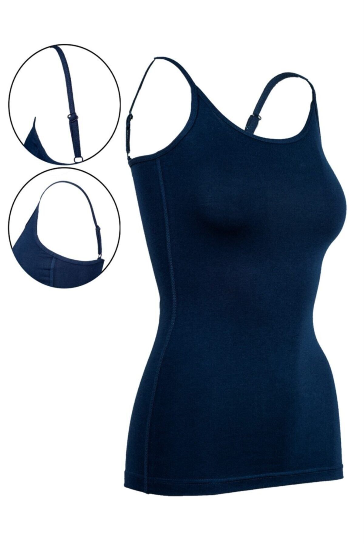 BSM Camisole Dark blue Slim Fit Trendyol