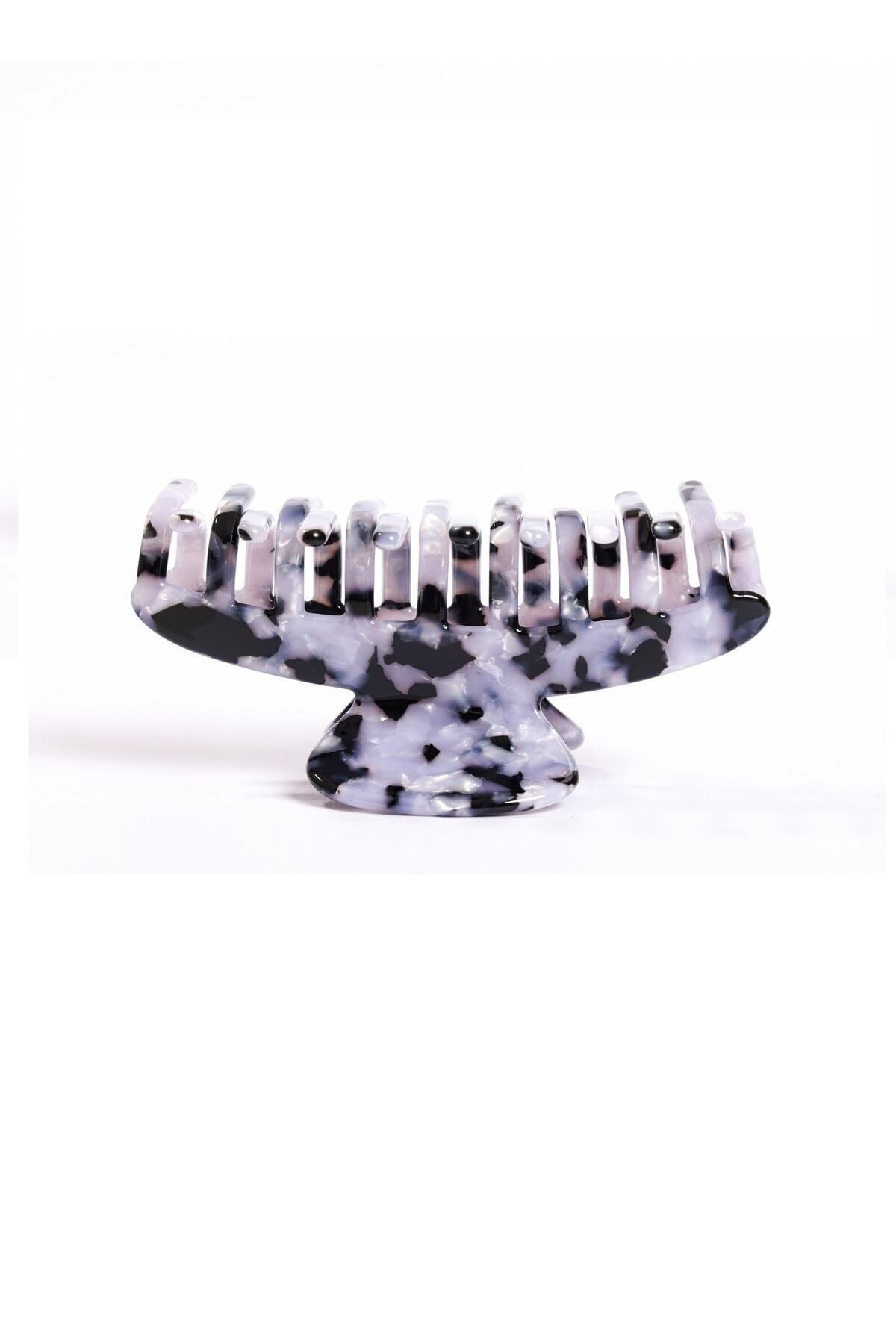 Roberta Lorenz-Marble Patterned Latch Buckle 8 Cm| High Quality Acetate Material 3