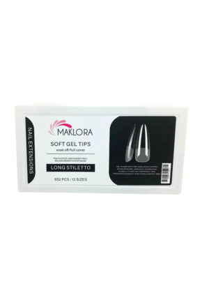 Maklora Takma Tırnak Soft Gel Tıps Long Stıletto