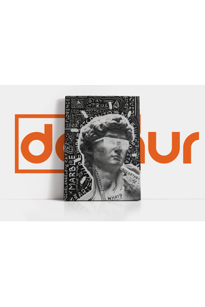 Dovaur Statue Head Heykel Minimalist Özel Tasarım Kanvas Tablo