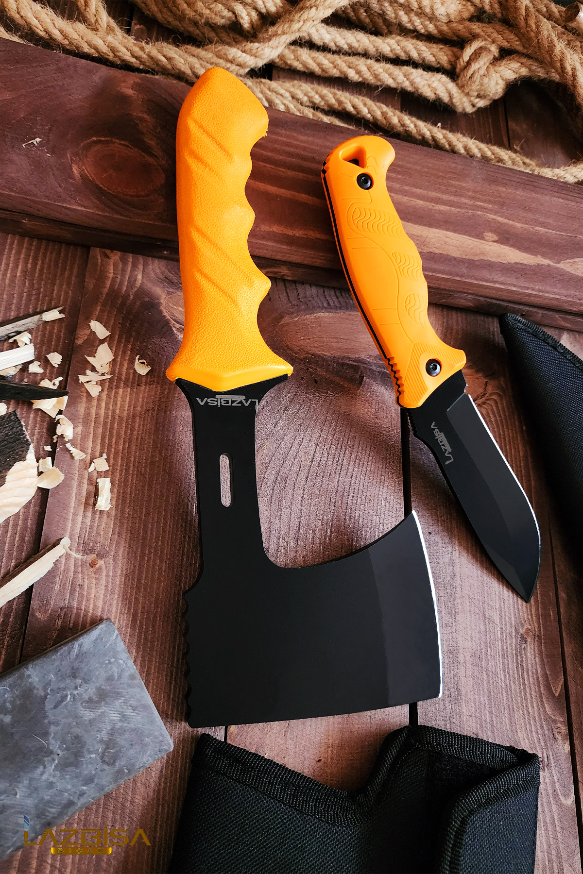 2Li Outdoor Axe Knife Set Camp Axe Knife Nacak Pruning Axe Lzoutr2