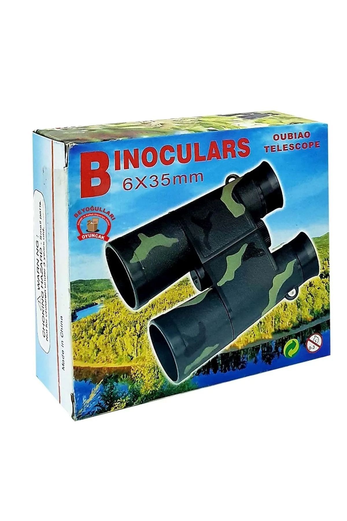Numaca-Toy Binoculars with Lens Hanging String Army Green or Black Binoculars Toy Binoculars with Box 3