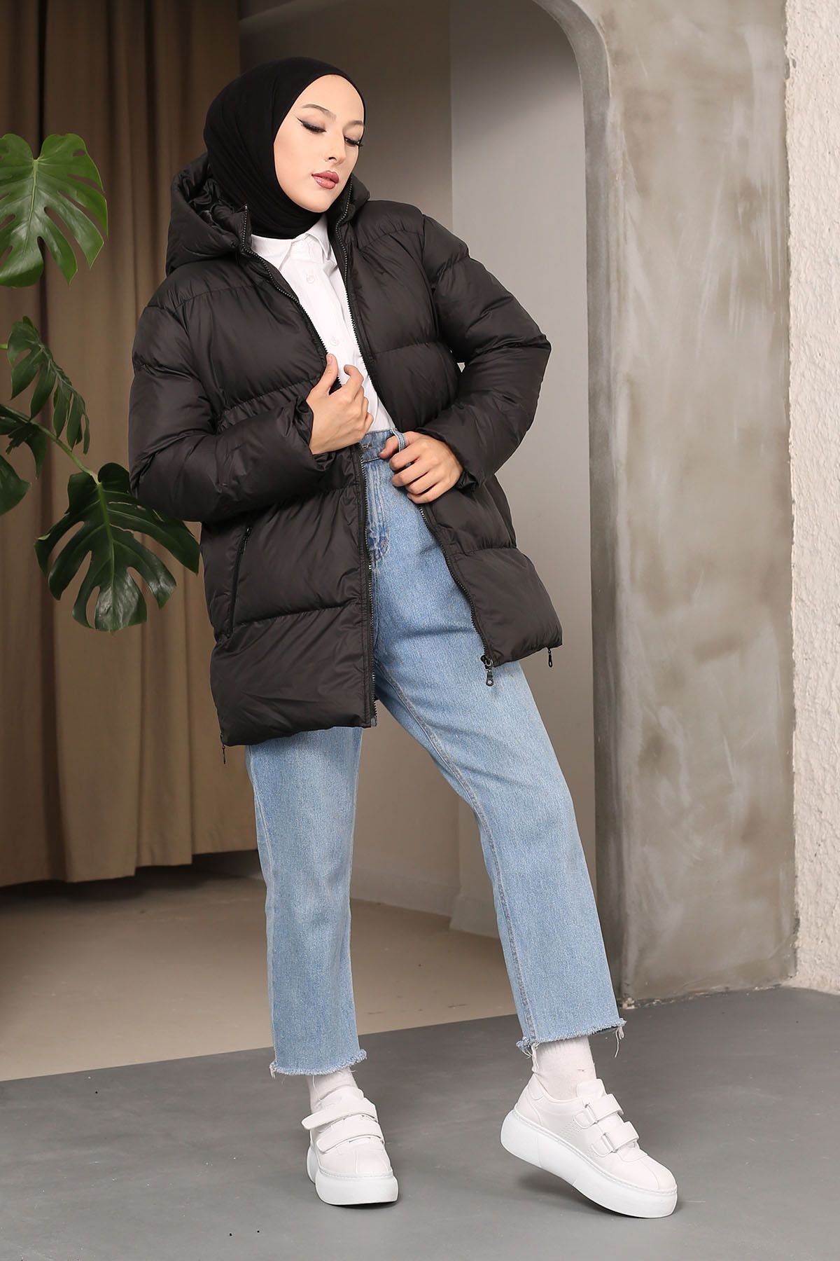 Puffer jacket new arrivals with side zipper