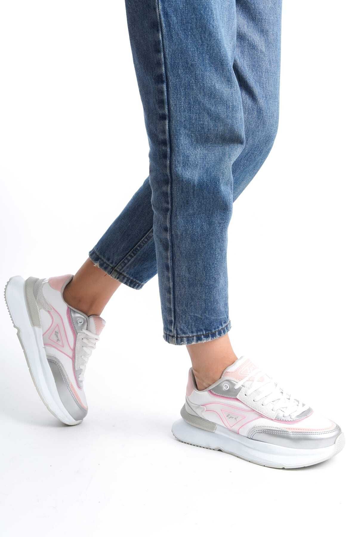 Weynes-Pink Women's Triangle Detailed Orthopedic Casual Shoes Wsb0632 3