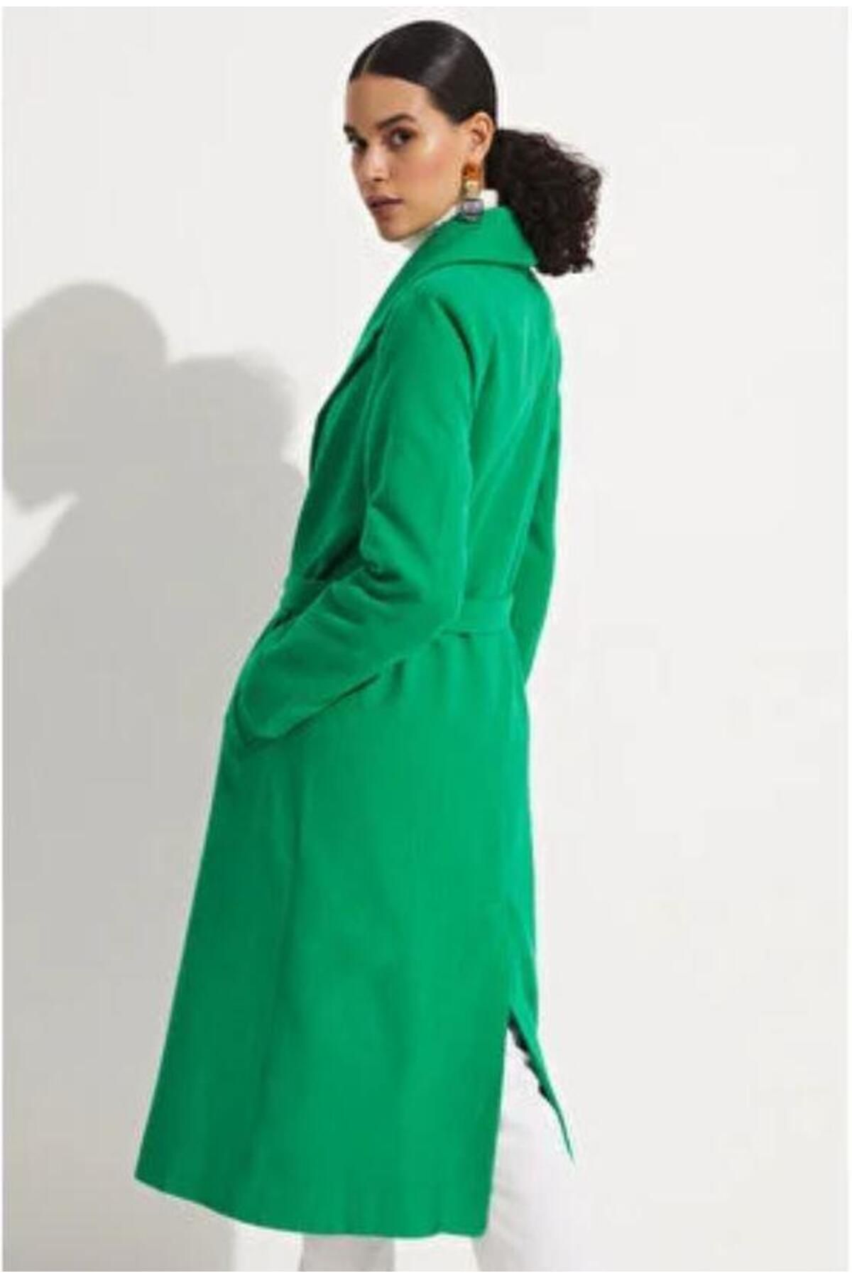 Green hotsell fitted coat