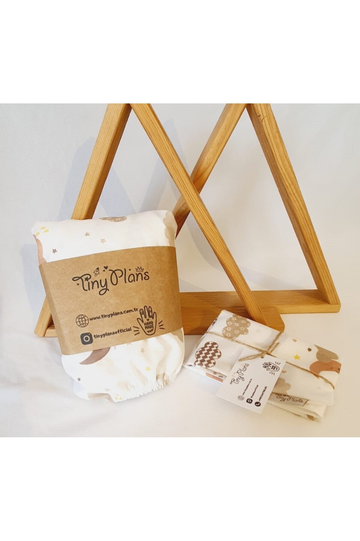 tiny plans Lastikli Bebek Çarşaf - Yastık Kılıfı Takımı 70x120 cm fotoğrafı 2 (önizleme)