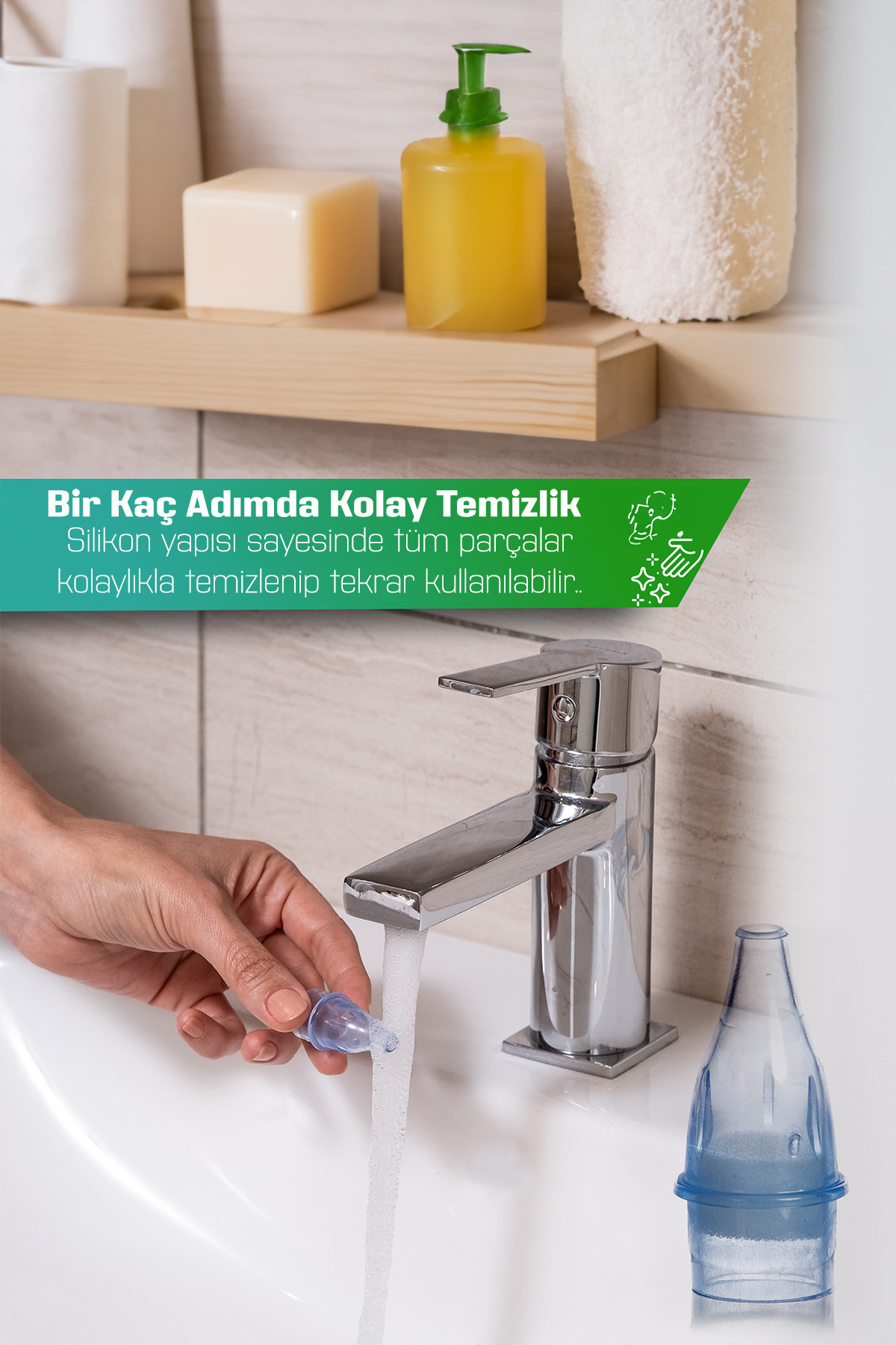 ODTA Tüm Markalarla Uyumlu Bebek Burun Aspiratörü 20 Adet Yedek Ucu | Nazal Aspiratör Ucu fotoğrafı 5 (önizleme)