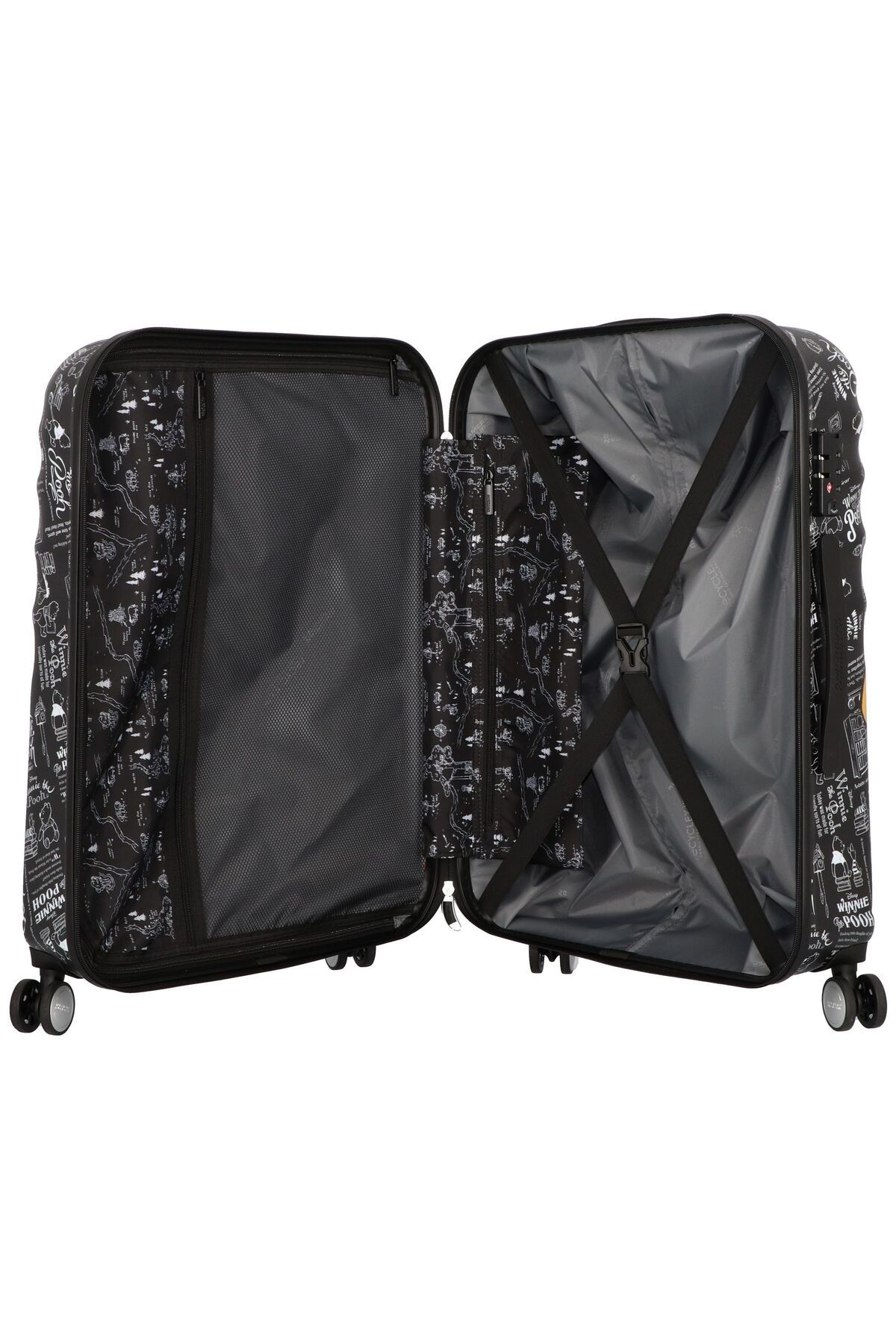 American Tourister-حقيبة سفر ديزني ويف بريكر الصلبة متوسطة الحجم 67 سم ويني ذا بوه 5