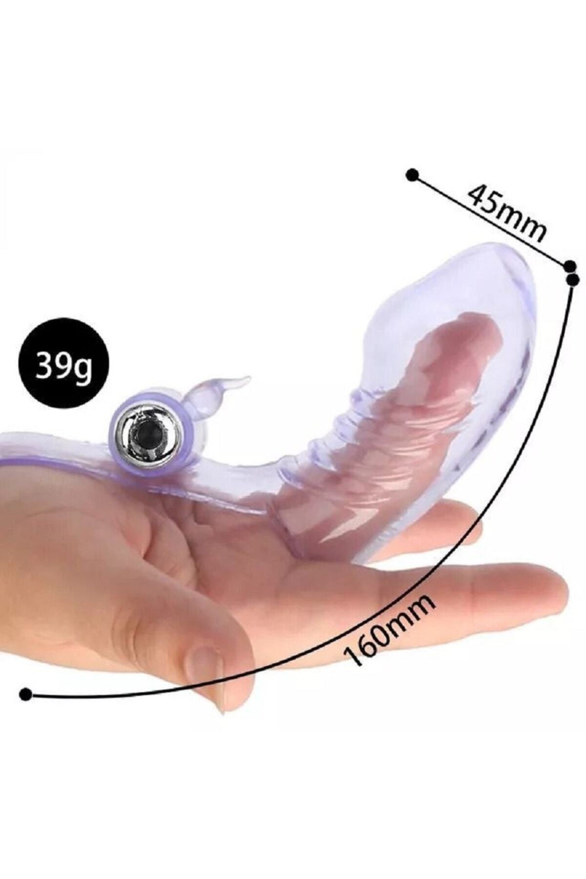 Parmak Kol Vibratör Su Geçirmez Titreşimli G Nokta ve Klitoral Orgazm Vibratör Oyuncağı 7