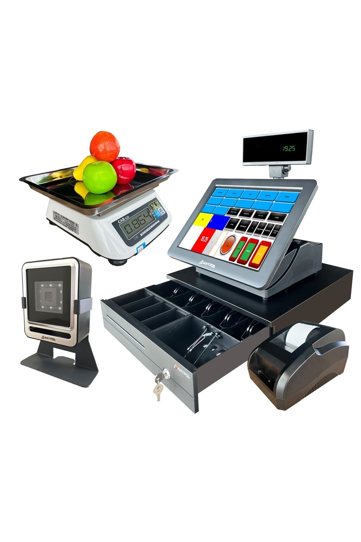 Microser-M34 Barcode System Cas Brand Scale Ready 20bin Product Installed Easy to Educate, Guaranteed System 7
