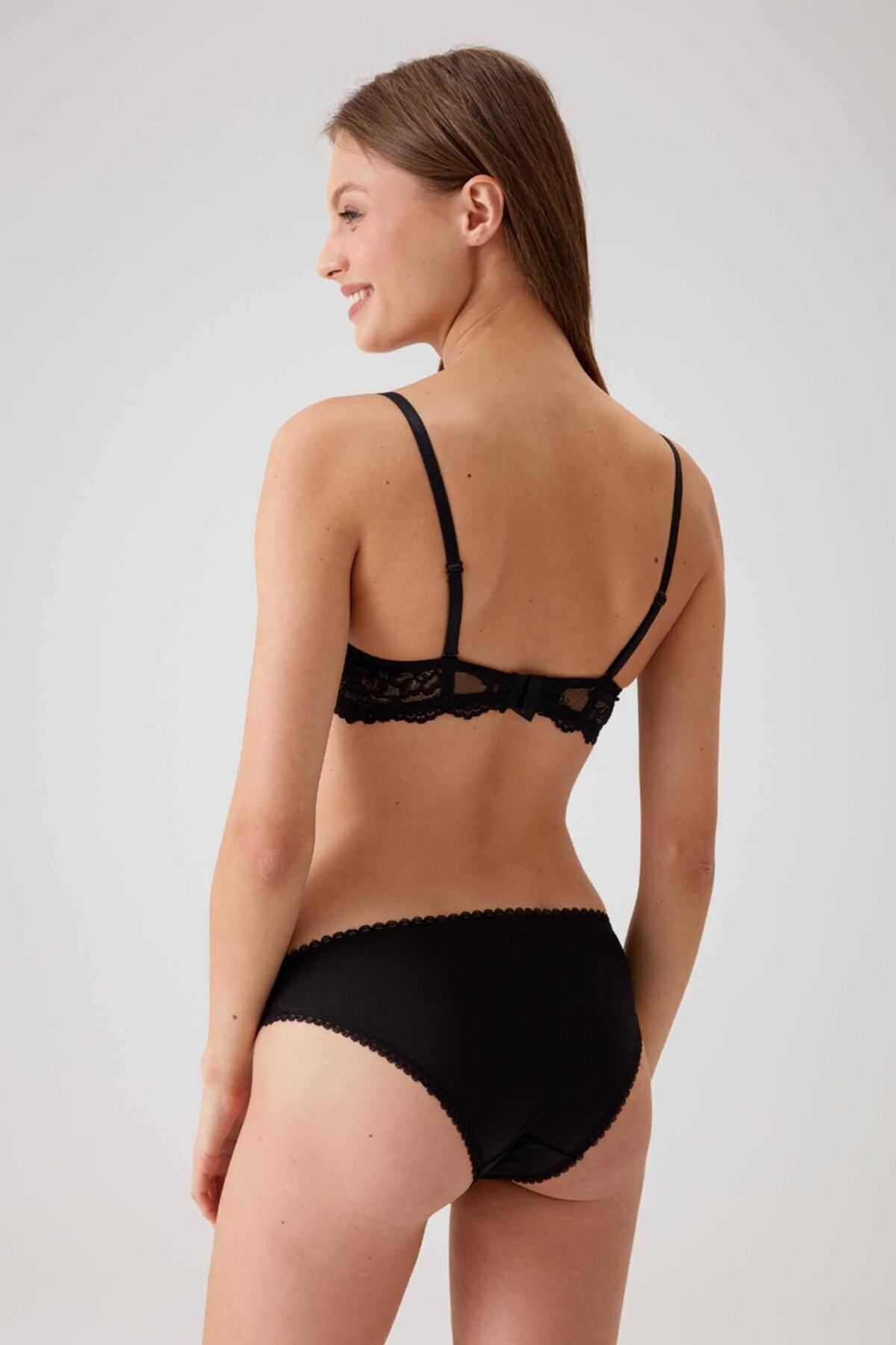 Pierre Cardin-Γυναικείο Σετ σουτιέν Μαύρο 4560 Underwire Unassisted 3