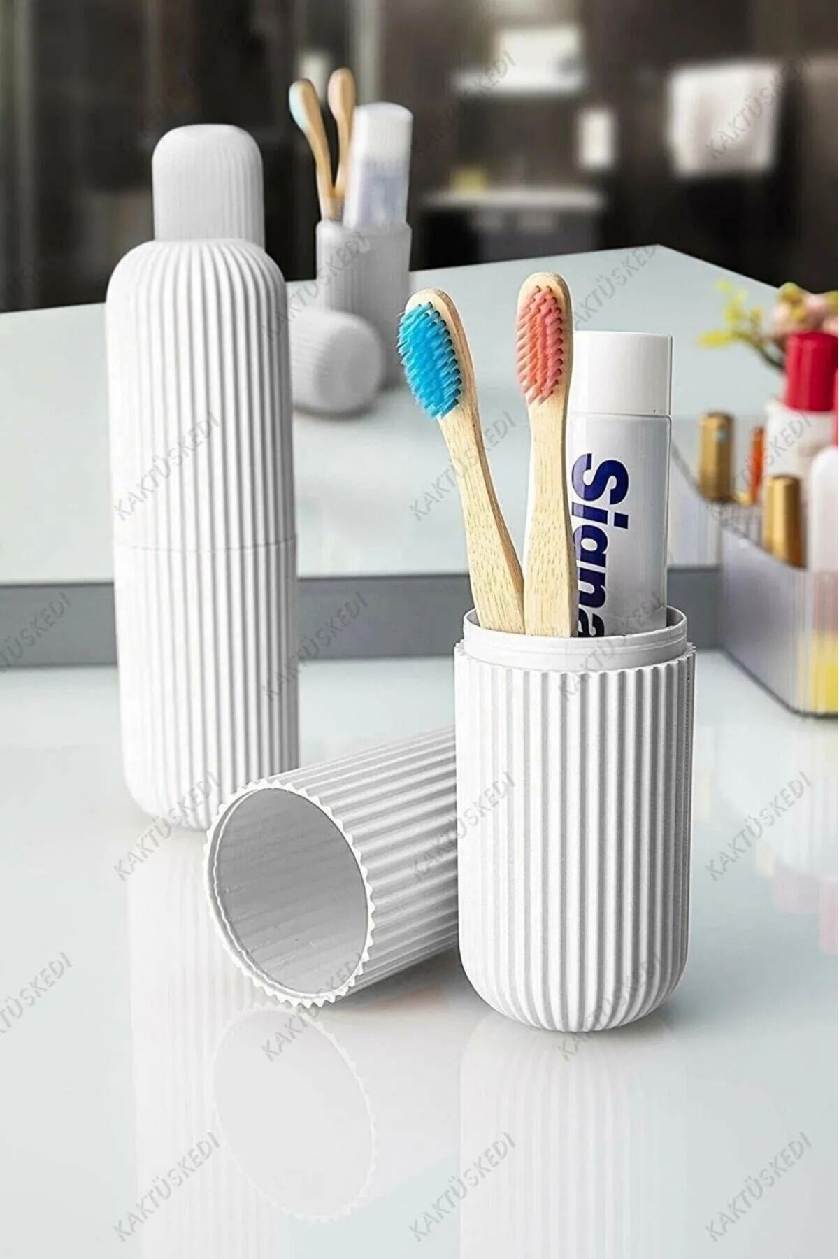 behila-Travel Type Toothpaste Brush Storage And Carrying Container Toothbrush Holder Glasses Storage Container 1