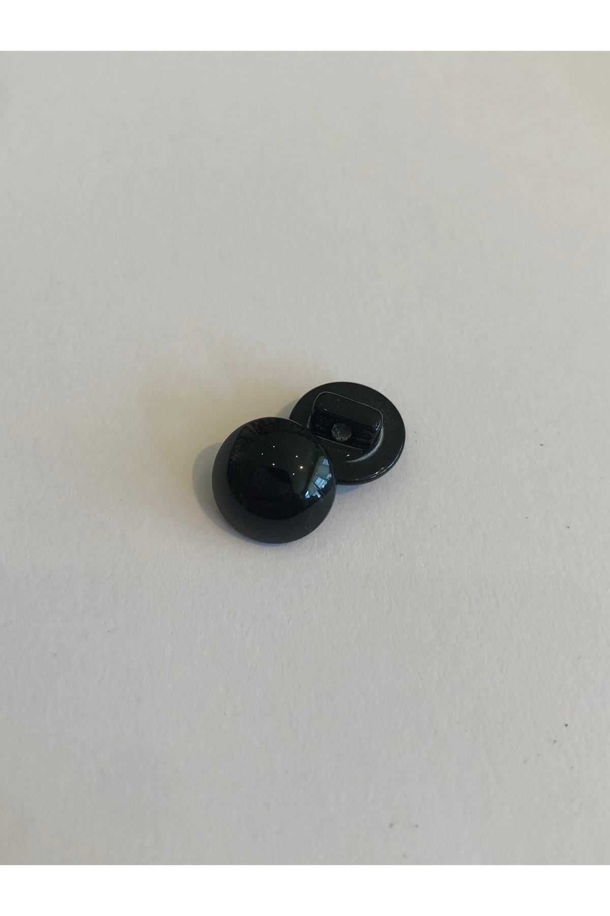 aensia-Shiny Black Ball Button 18 Size Button Bottom Feet Shirt Button - Pack of 10 Buttons 5