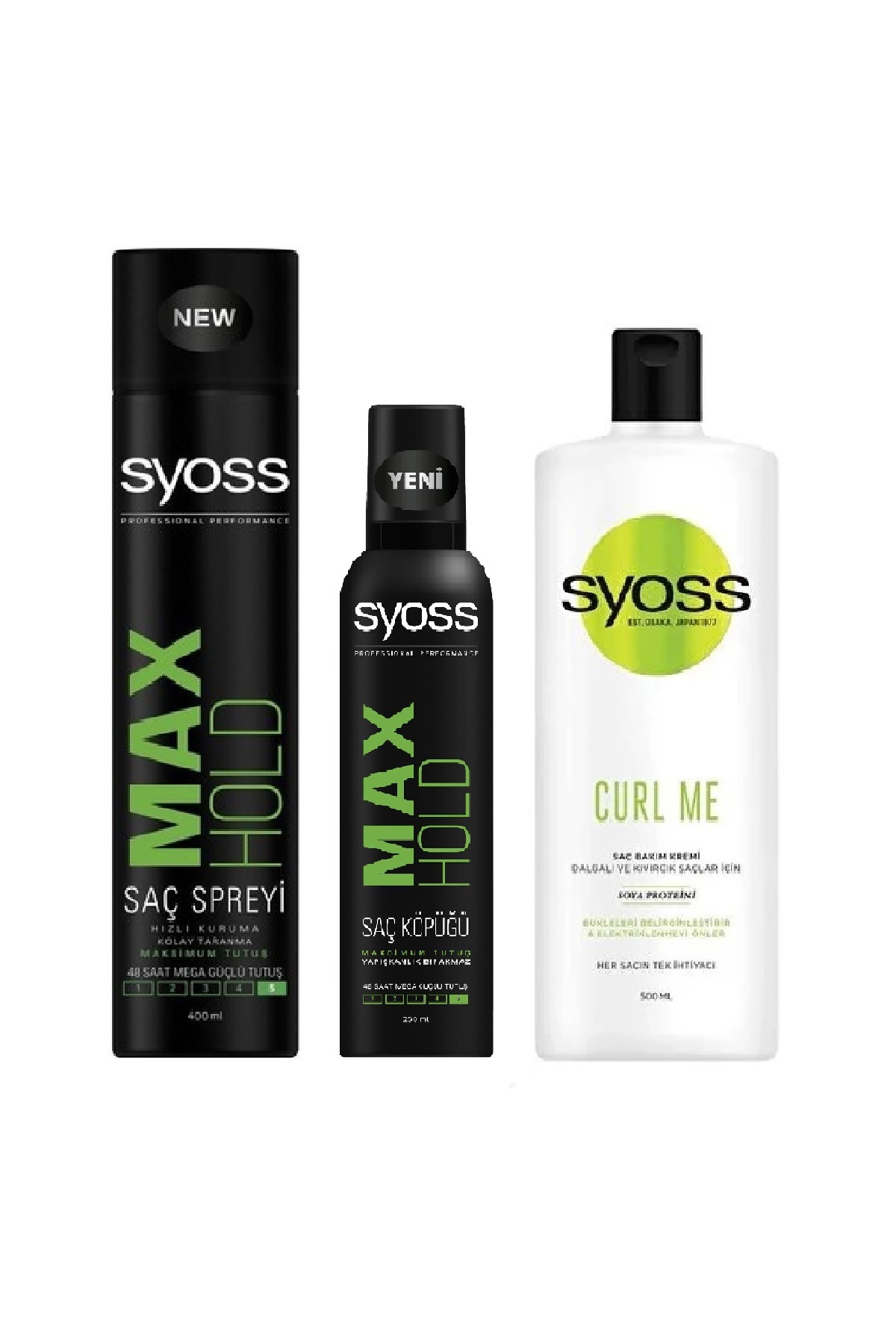 Syoss Saç Spreyi 400 Ml + Saç Köpüğü 250 Ml + Saç Kremi 500 Ml ( Saç Bakım Set ) — TYCC1PVZ4N170679315988713