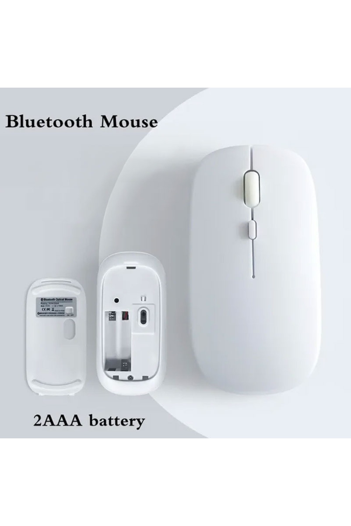 Tüm Cihazlara Uyumlu Mouse Bluetooth Pilli Fare 2.4g Macbook Ipad Bilgisayar Telefon 2
