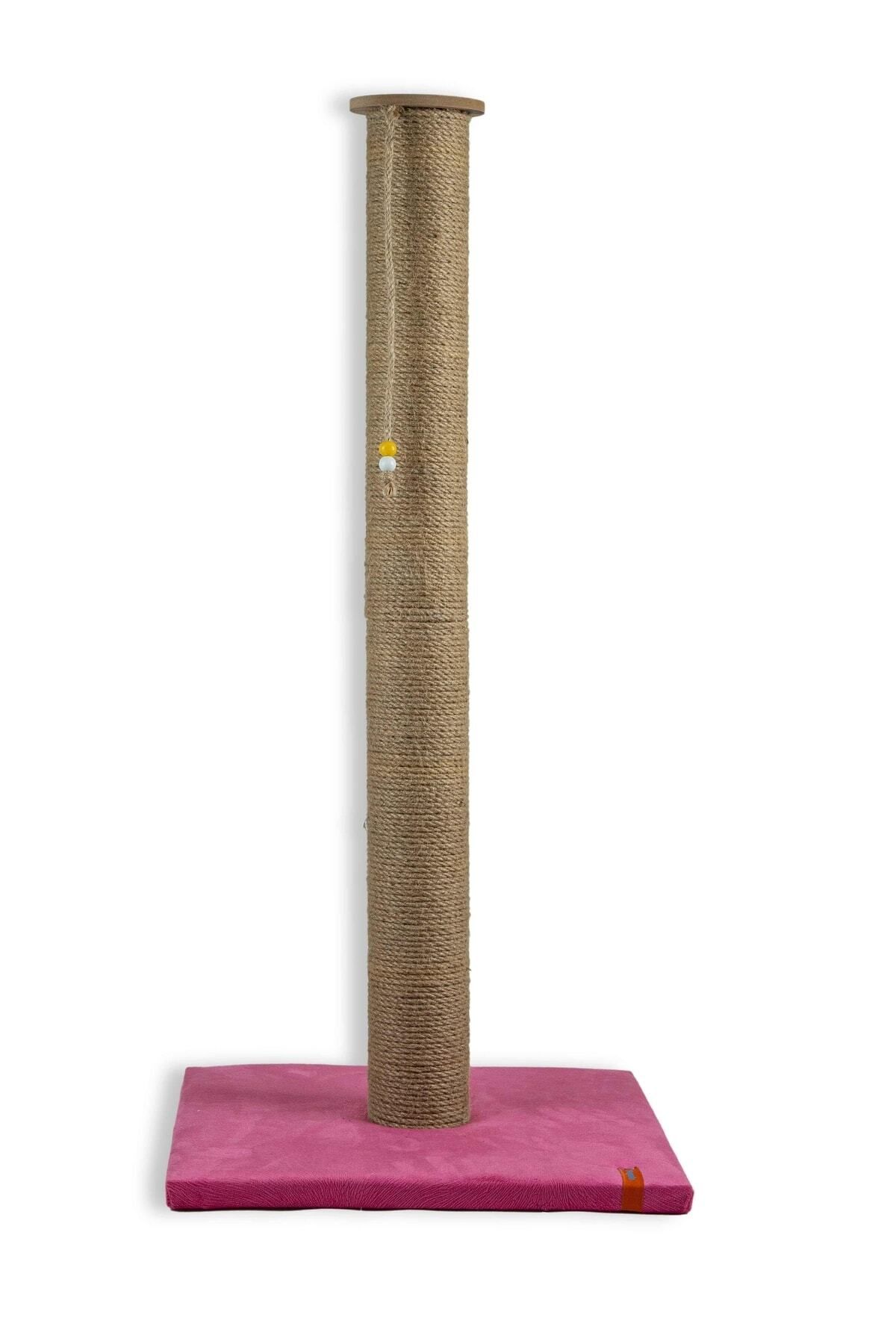 PUGALO-90 cm Large Cat Scratching Board Long Scratching Board with Catnip Cushion Surface Pink 4