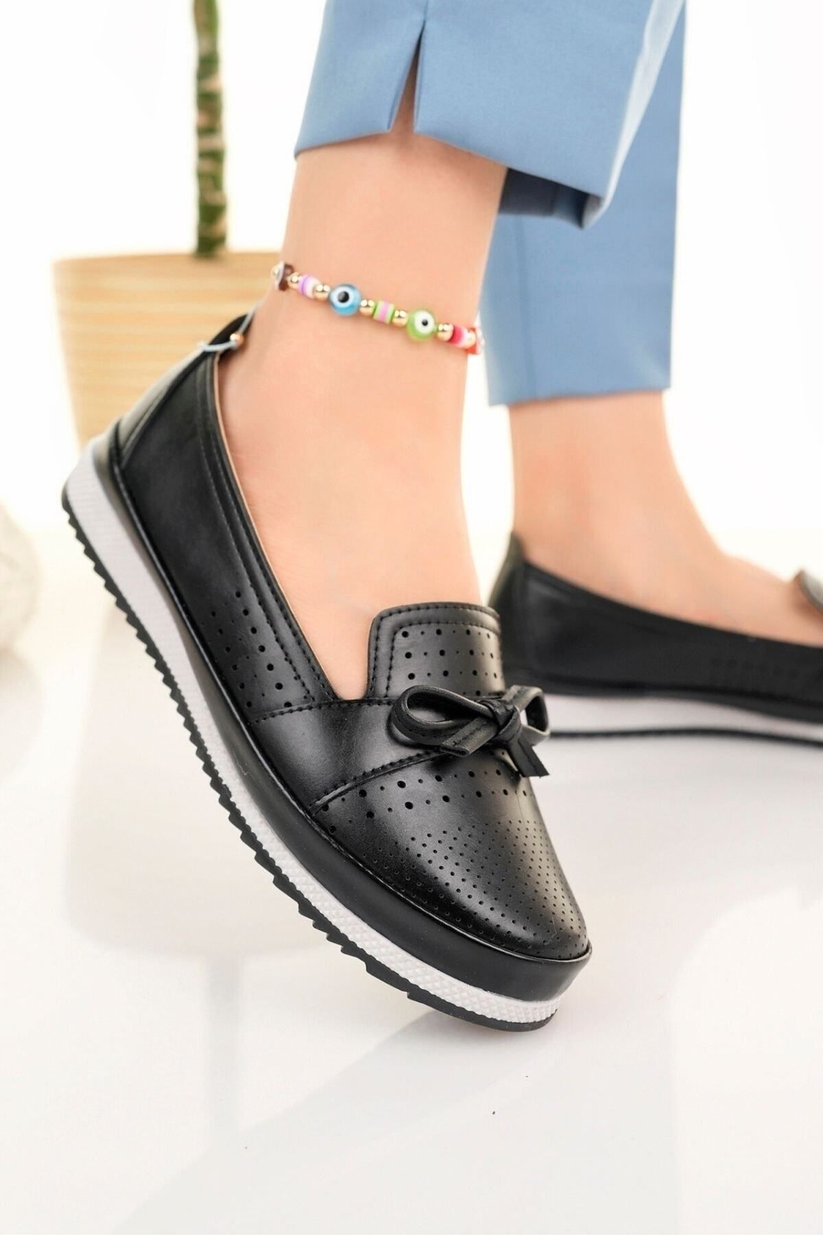 Black orthopedic dress top shoes