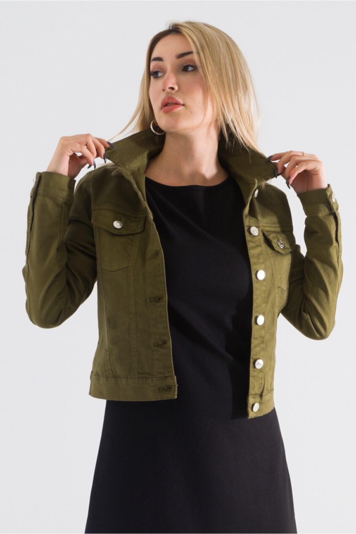 Denim jacket hot sale green womens