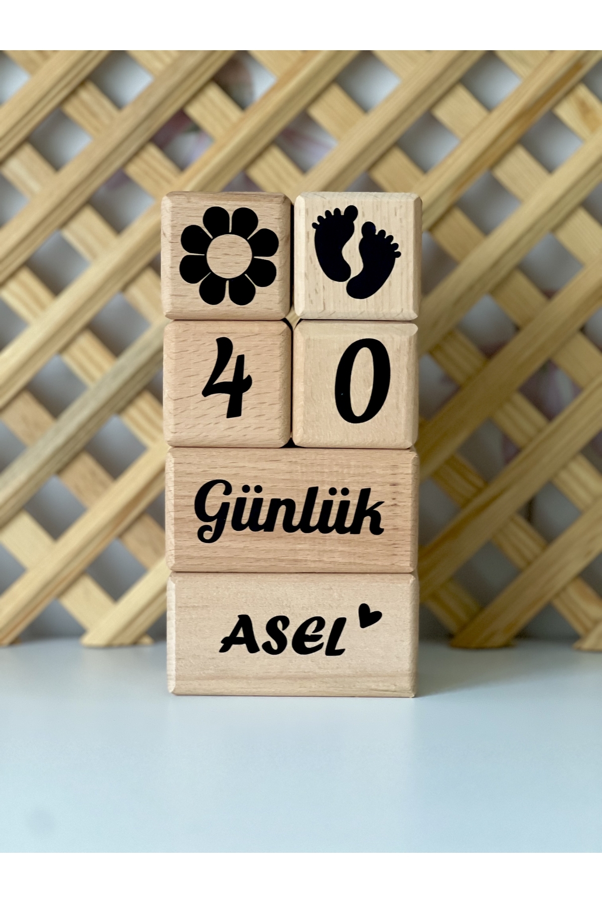 Anne Bebek Kişiye Özel Siyah Türkçe 6 Parça Anı Küpü Dekor Ve Fotoğraf Cekımk Küpp