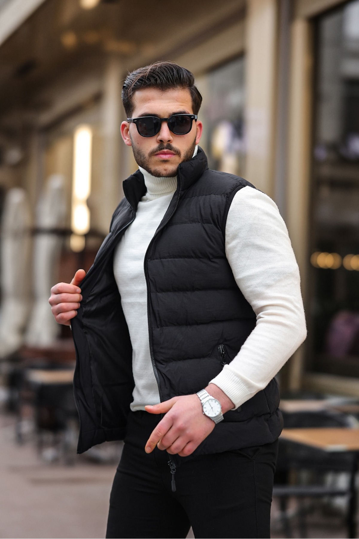 ژاکت مردانه مشکی Kawimoda | 1772 اورجینال - تصویر 3