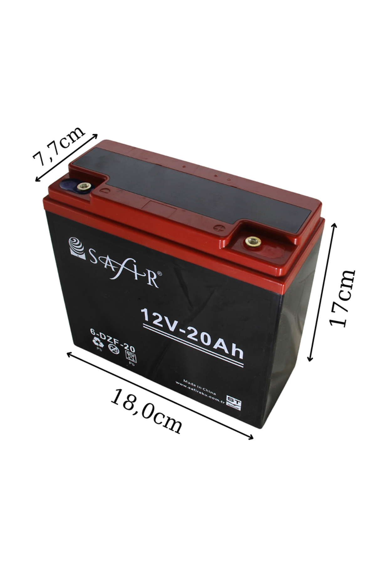 Safir Jel Akü 12 V - 20 Ah 6'lı Set Elektrikli Scooter Aküsü