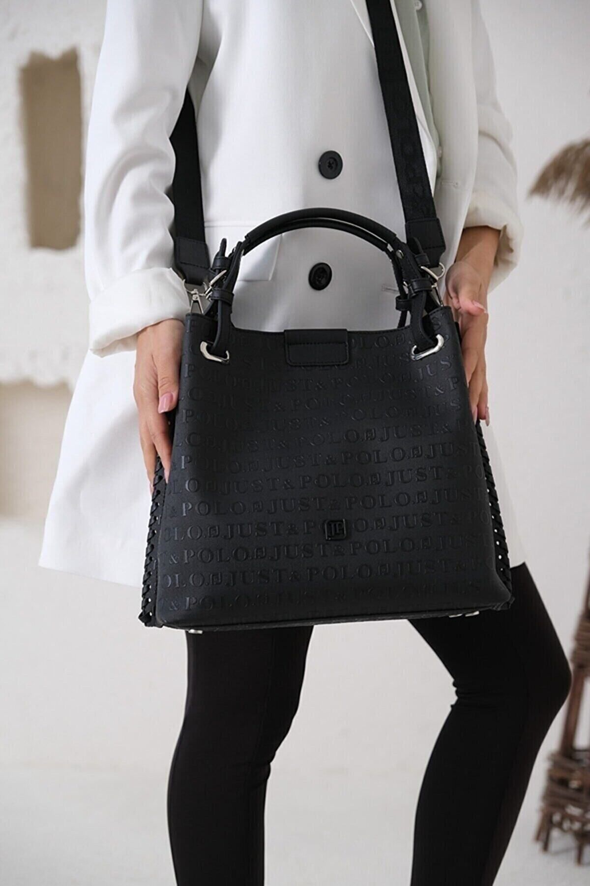 Black clutch bag with shoulder strap hot sale