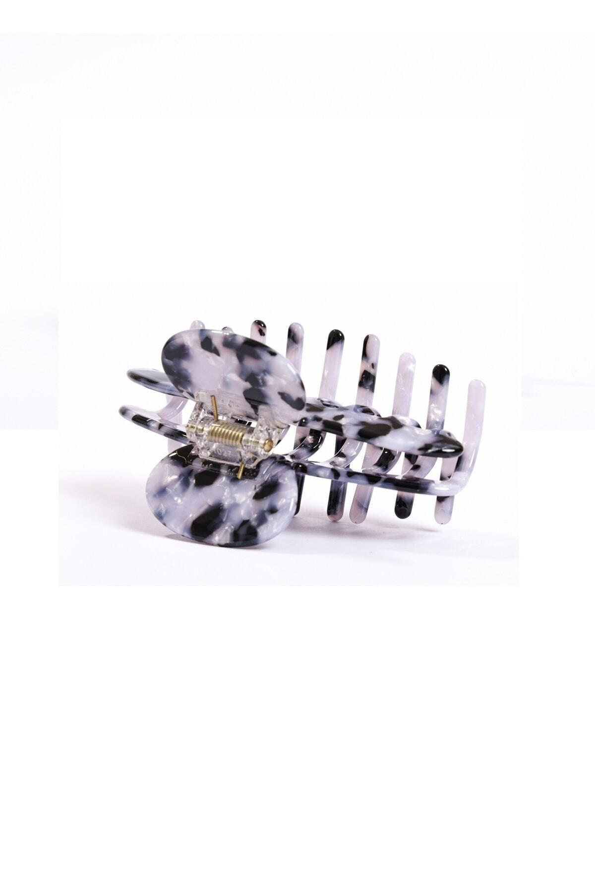 Roberta Lorenz-Marble Patterned Latch Buckle 8 Cm| High Quality Acetate Material 2