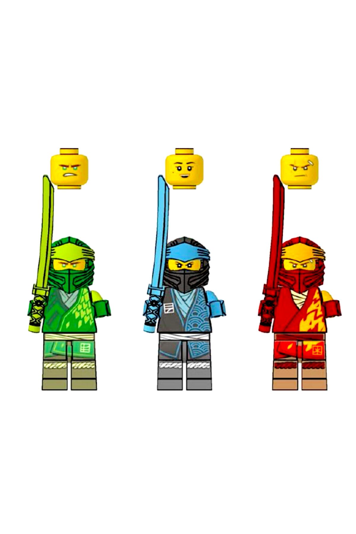LEGO-Ninjago - Lloyd - KAI and NYA Original Minifigures 2