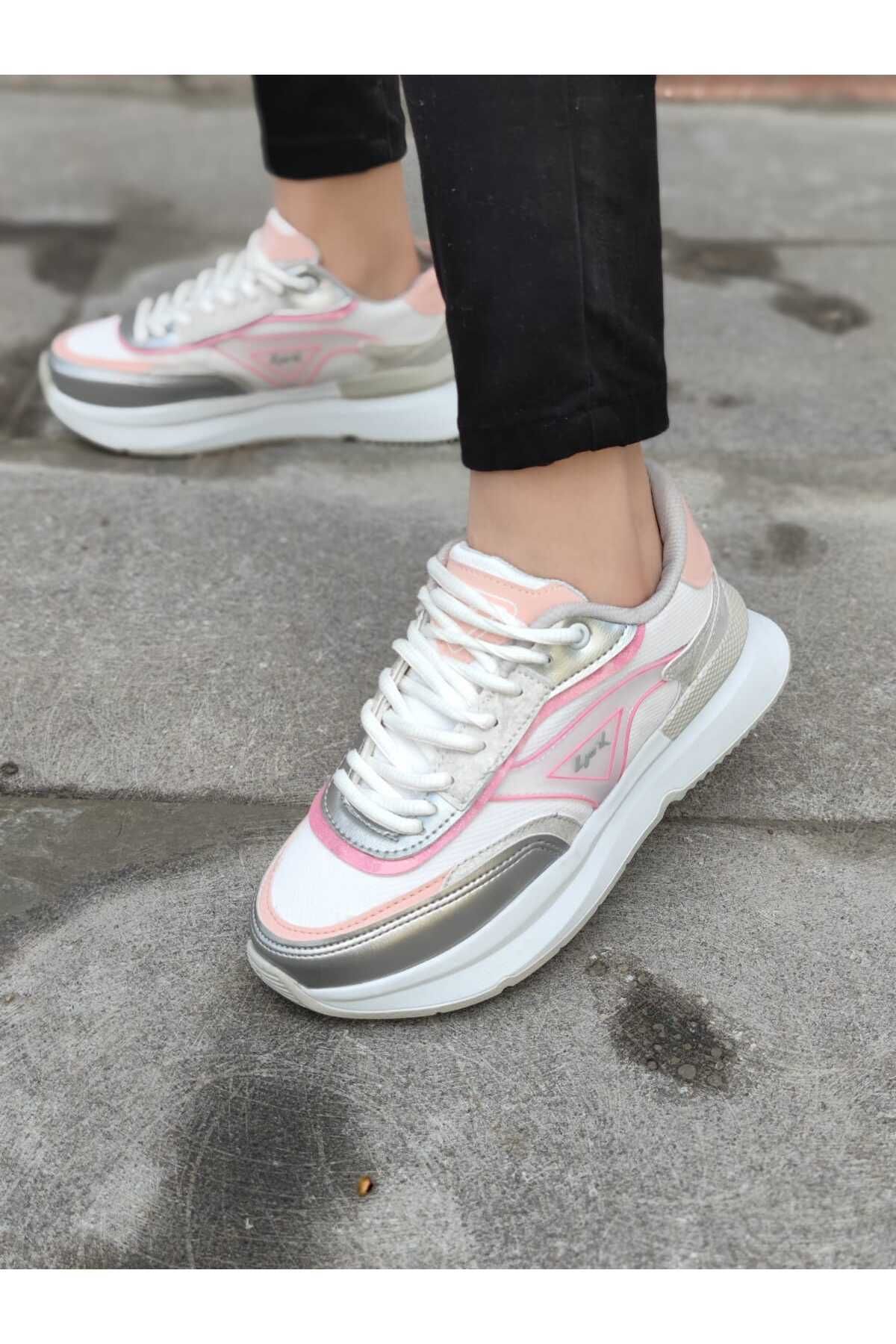 Weynes-Pink Women's Triangle Detailed Orthopedic Casual Shoes Wsb0632 5