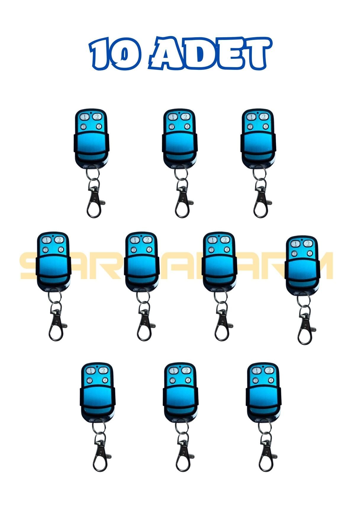 Sarı Alarm-Universal Garage Shutter Barrier Parking Remote Control with St Processor 10 Pieces 6