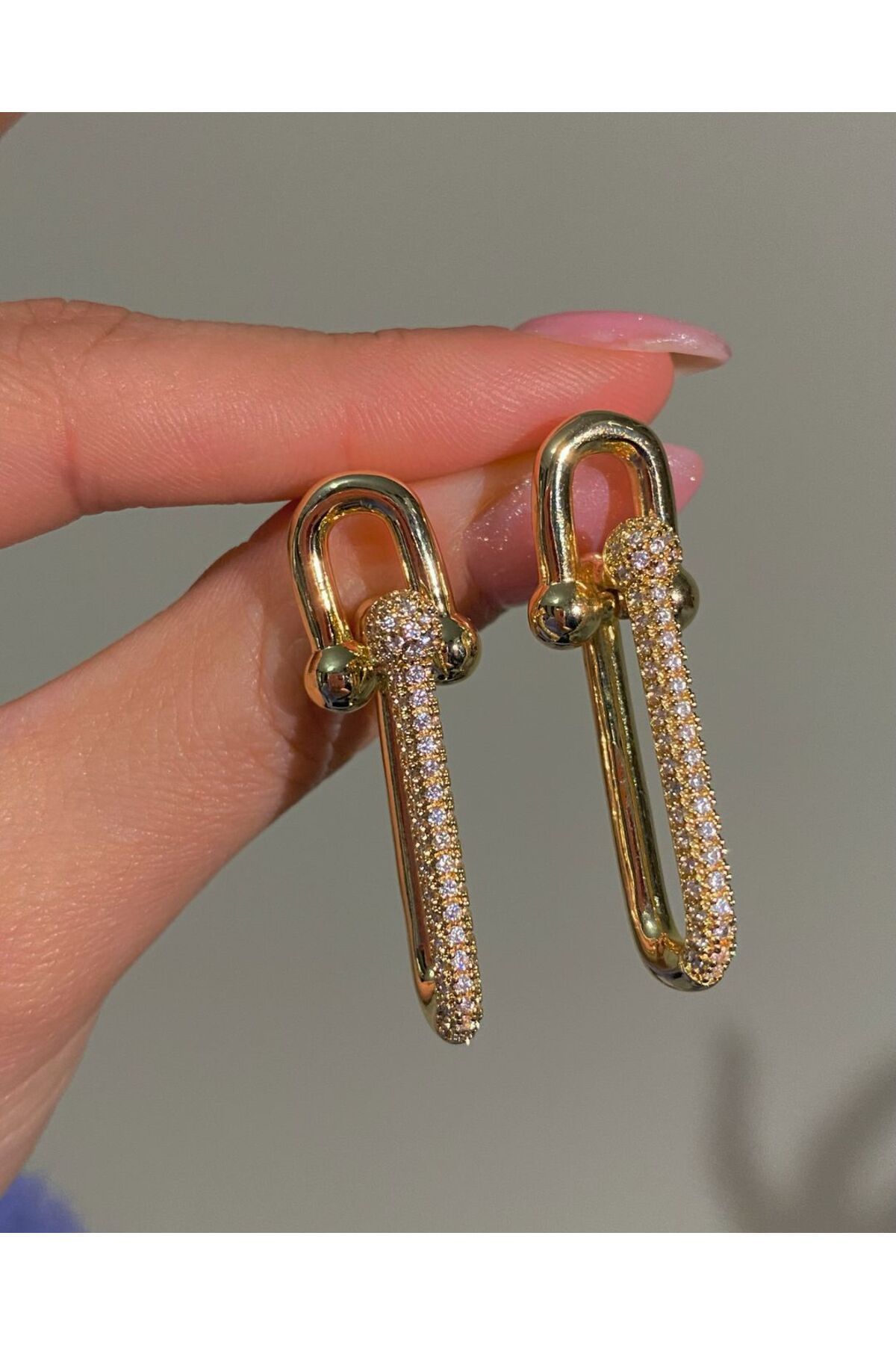 H&B Design-Cercei Tiffany din aur cu pietre 2