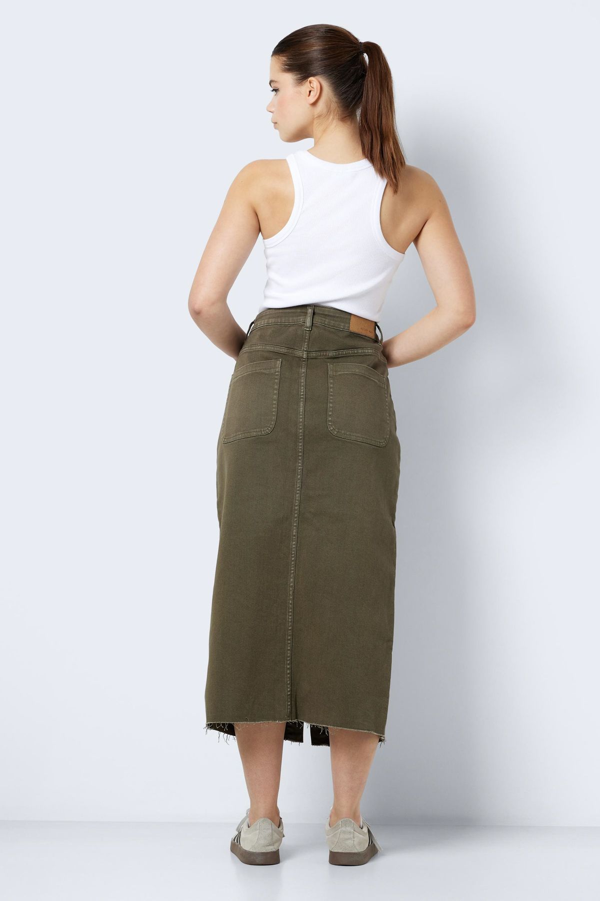 Noisy May-NMSIRA HW COLOR SLIM DENIM SKIRT 8
