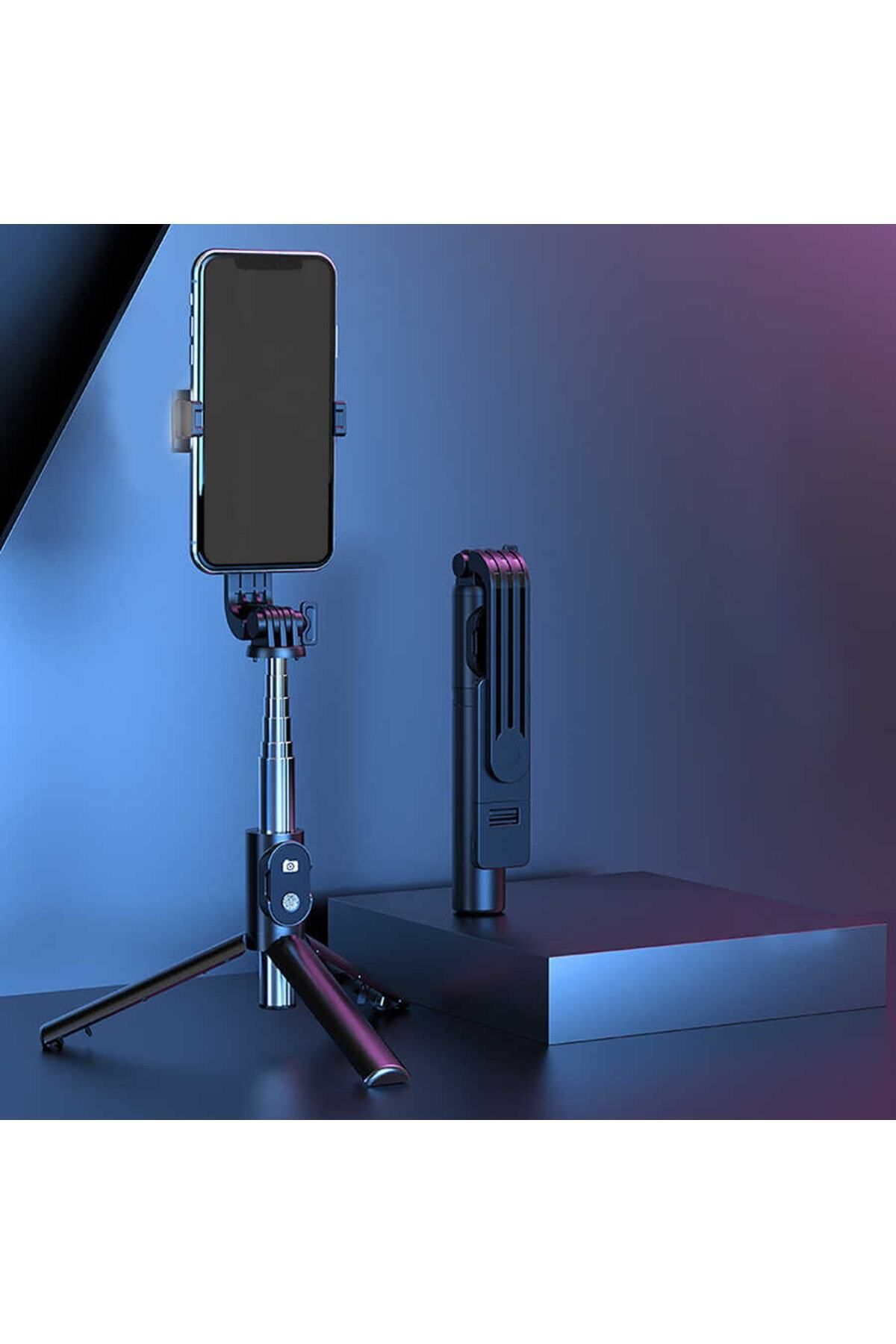 Canpay-Black Foldable Wireless Selfie Stick (built-in Remote Control+foldable+quality+360°rotating Head) 8
