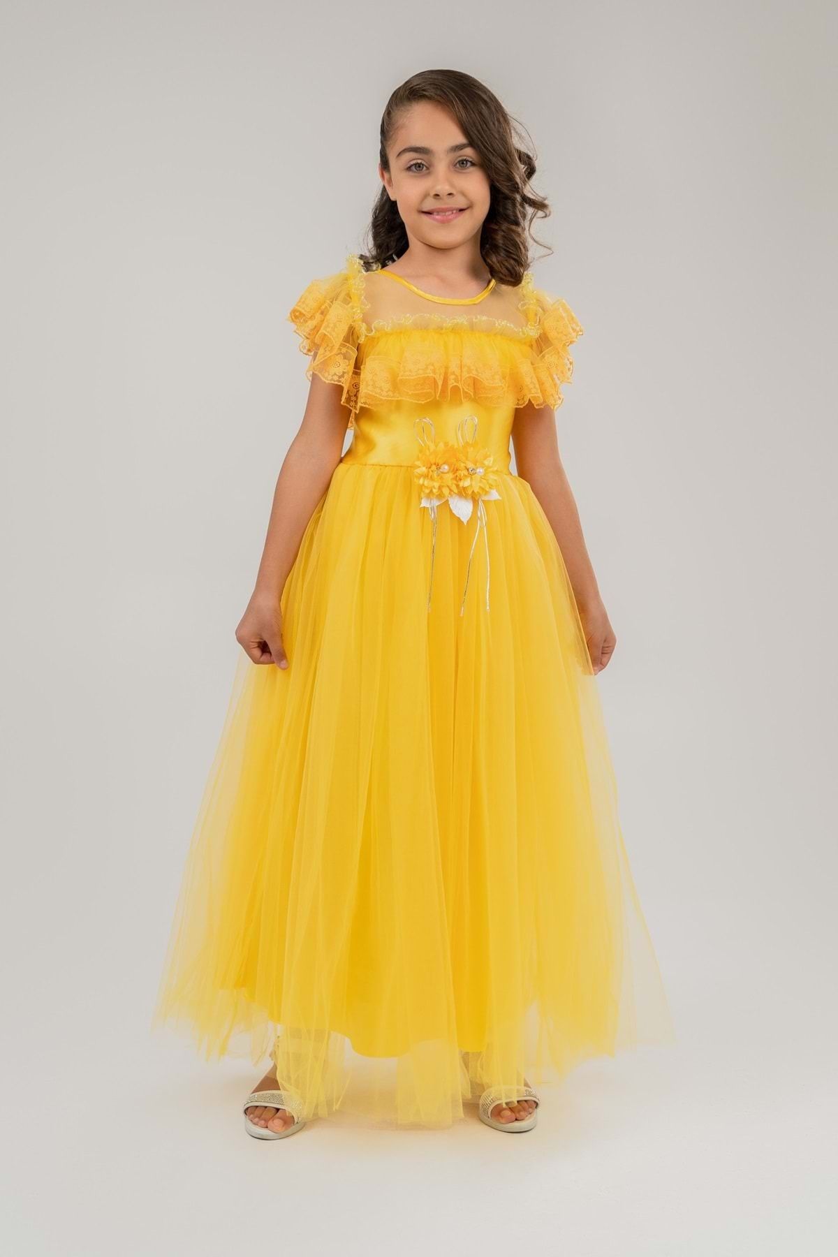 Childrens yellow store bridesmaid dresses