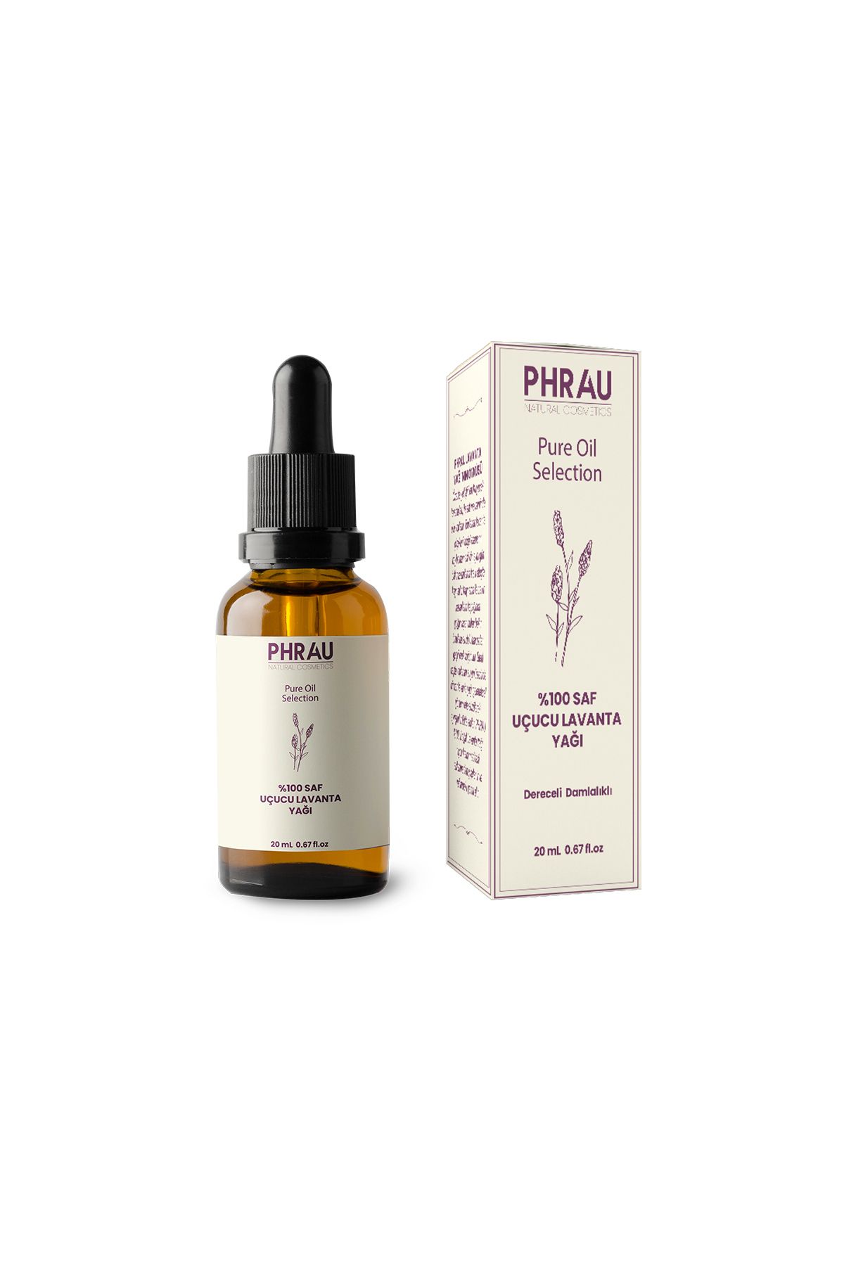اسانس اسطوخودوس 100% خالص و طبیعی 20 میلی لیتر Phrau