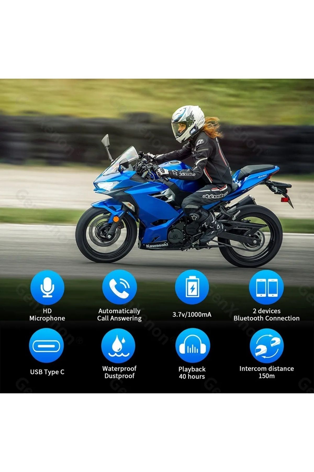 Kawasaki bluetooth helmet on sale