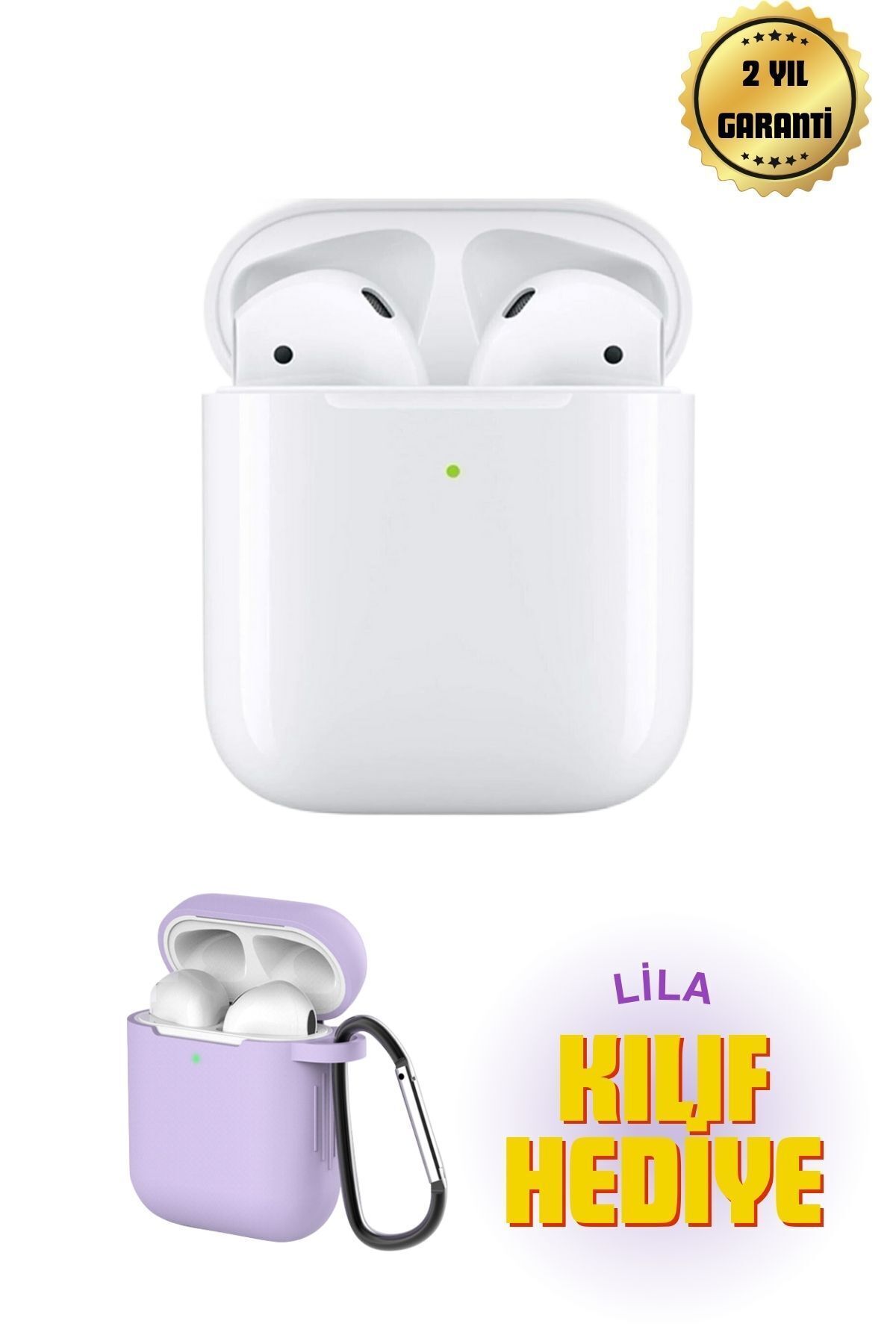 Deseja Beyaz 2.nesil Ios Android Uyumlu Kablosuz Bluetooth Kulaklık Kılıf Hediyeli pro Elektronik air pods