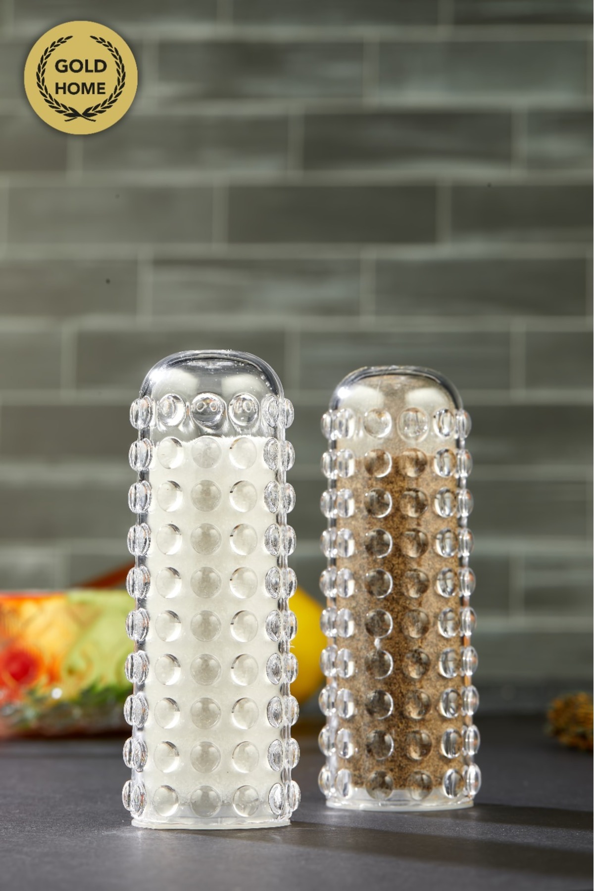 YzHome 2 Li Boncuklu Plastik Mika Tuzluk Biberlik Baharatlık Boncuk Serisi