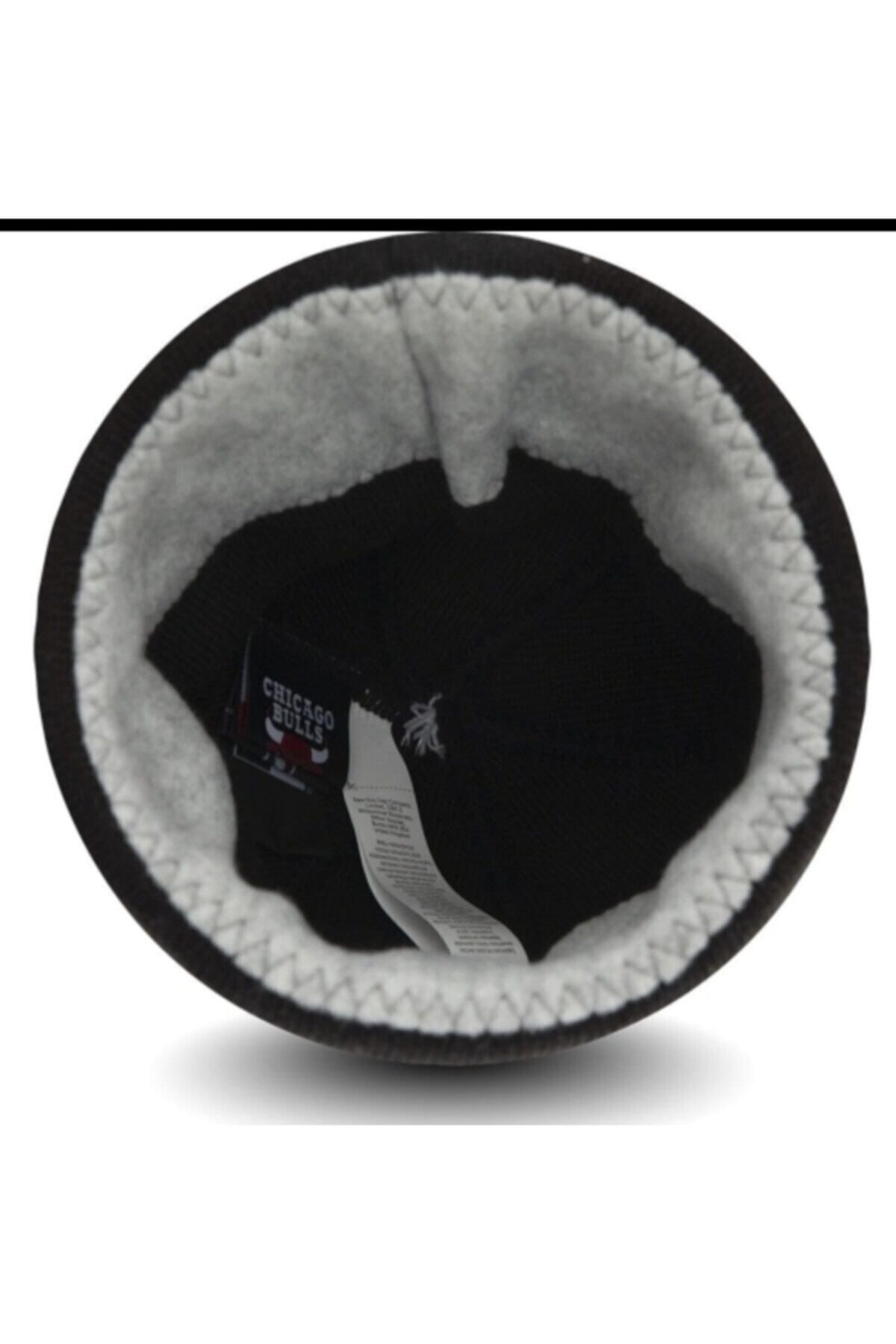 ست شال و کلاه بافتنی مشکی مردانه زنانه OTC Bobble Knit Chi Bulls Osfm NEW ERA