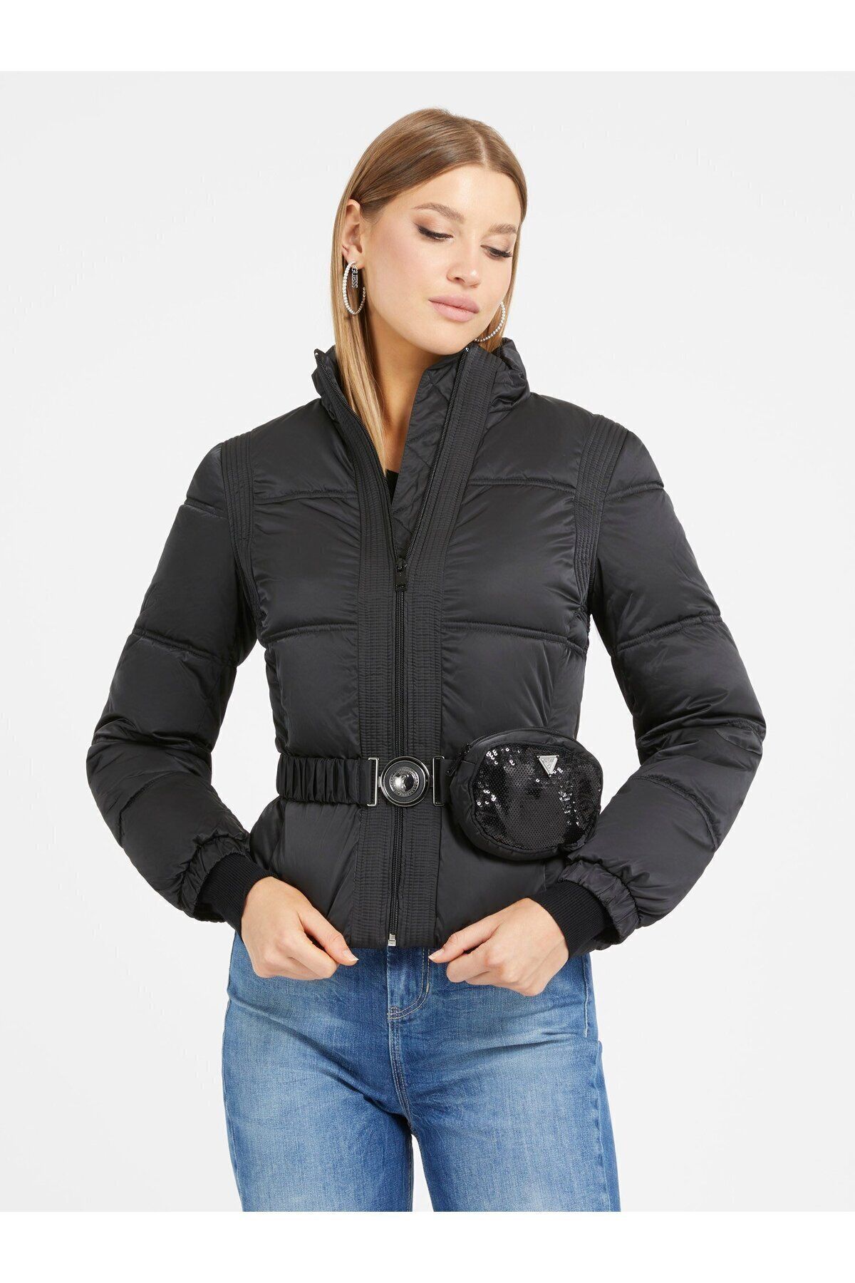 Guess black jacket womens 2025
