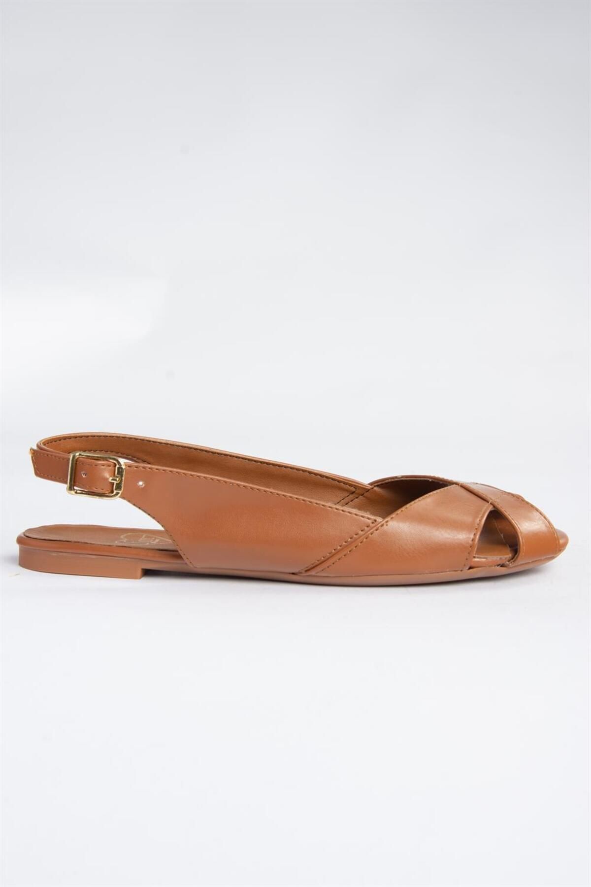 Fox Shoes-Светлокафяви дамски сандали 9726106609 3