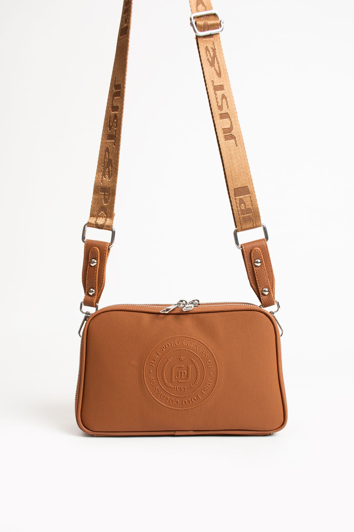 Just Polo Omuz ve Çapraz Askılı Çanta - Taba