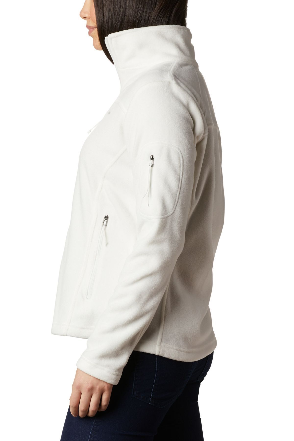 Columbia white fleece jacket sale