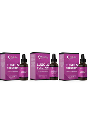 Q natura series Lugols Solution % 5 İyot Damla 20 ml - 3 ADET